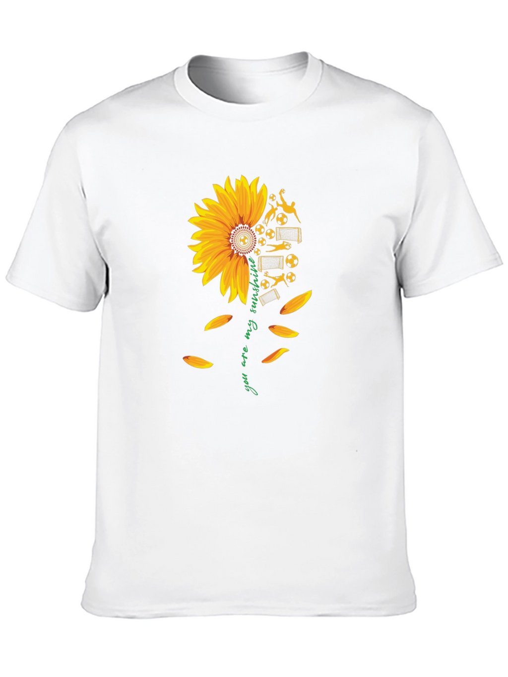 Soccer Sunflower Graphic Tee - You Are My Sunshine!