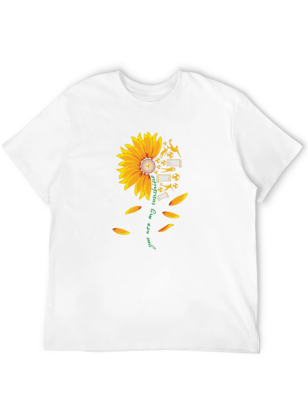 Soccer Sunflower Graphic Tee - You Are My Sunshine!