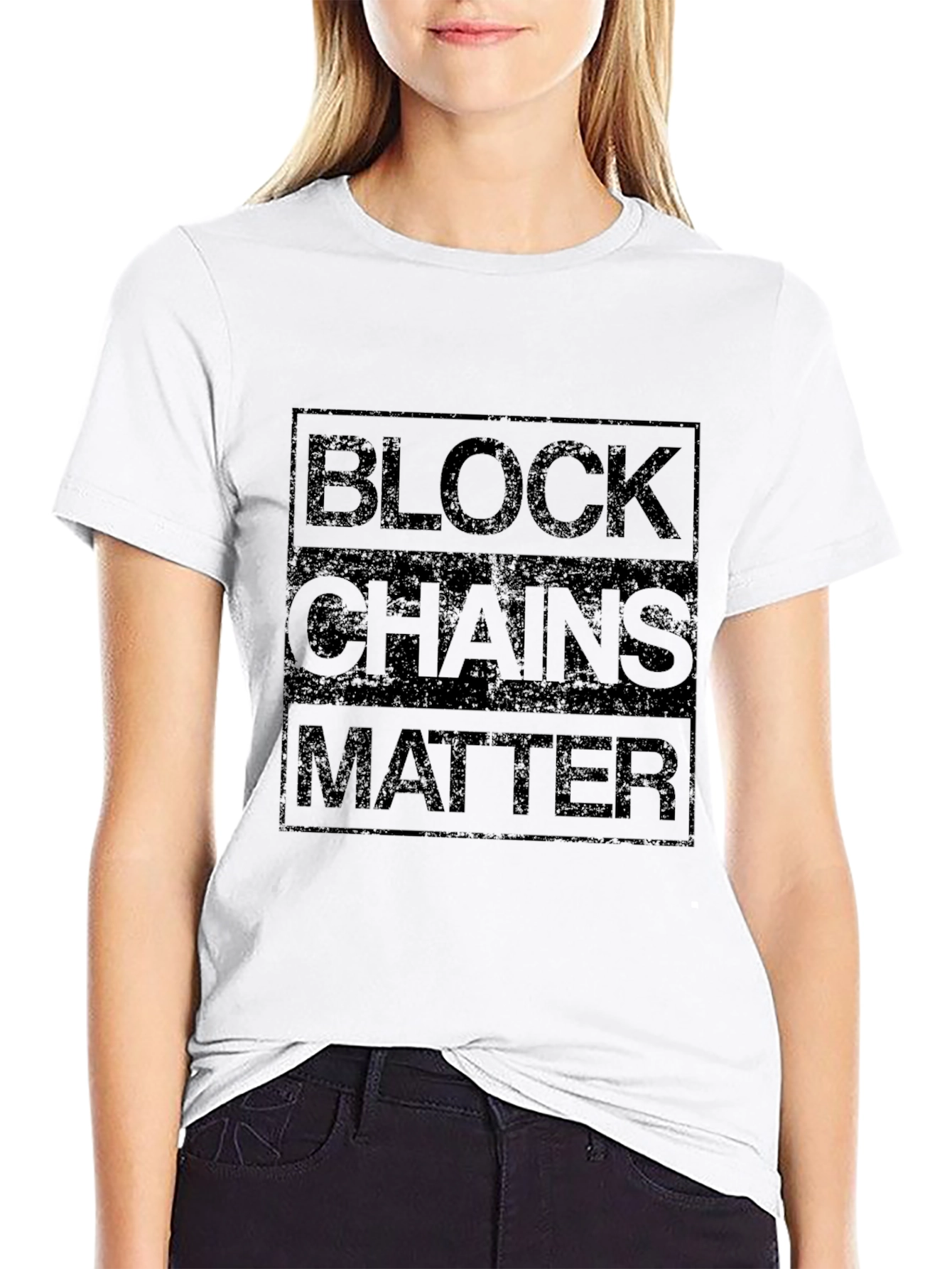 Blockchains Matter Graphic Tee - Black T-Shirt