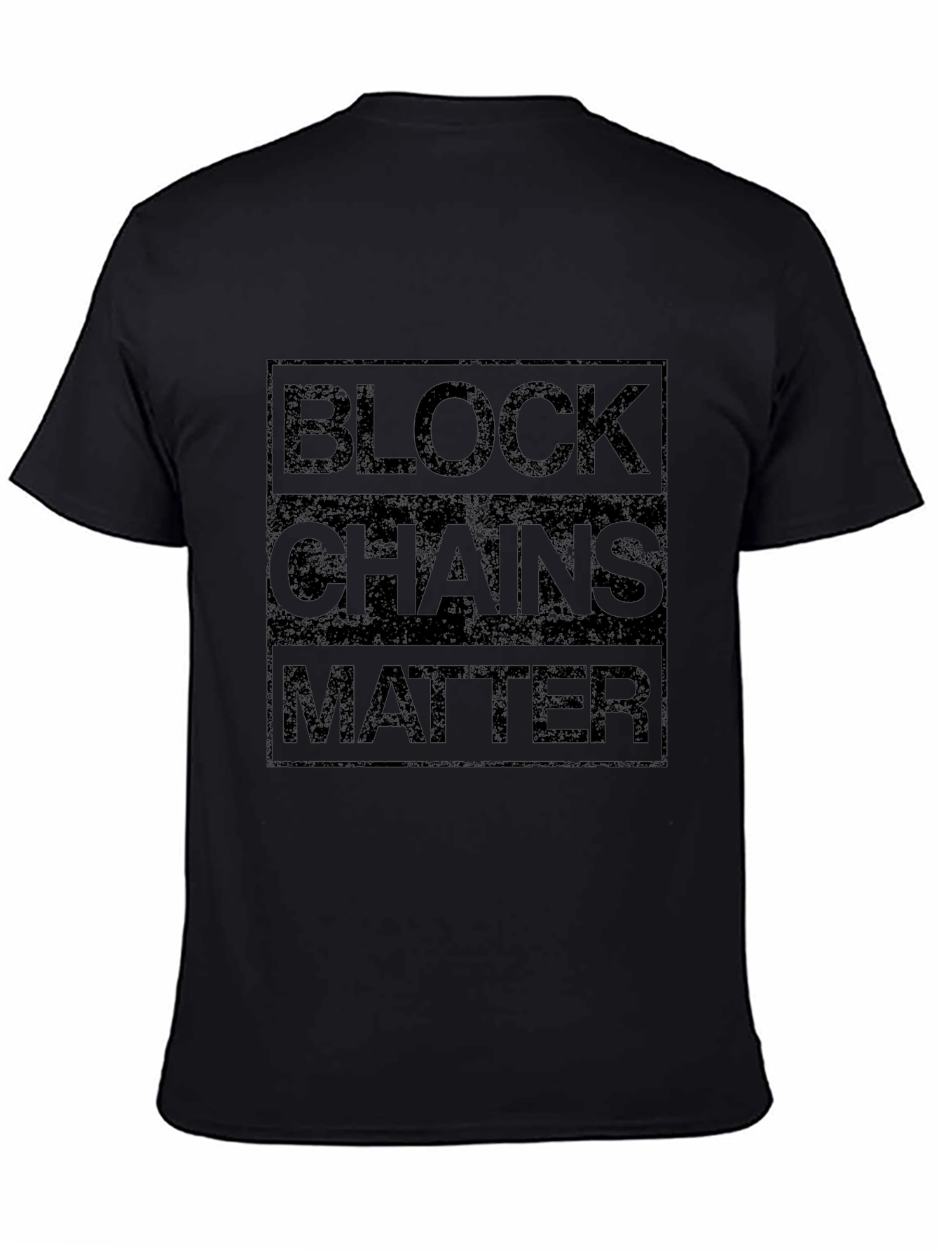 Blockchains Matter Graphic Tee - Black T-Shirt