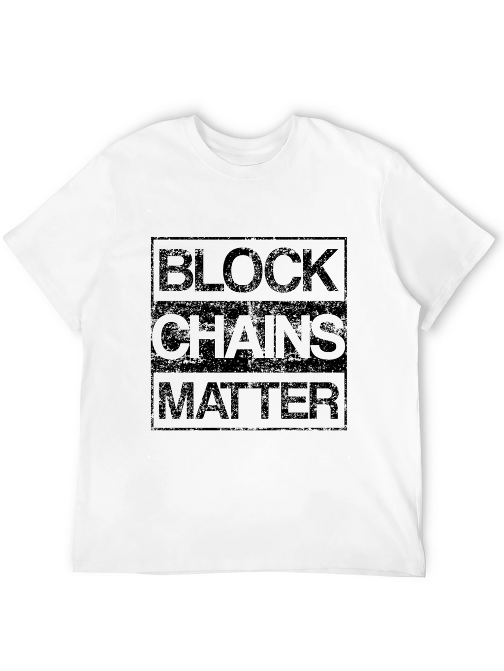Blockchains Matter Graphic Tee - Black T-Shirt