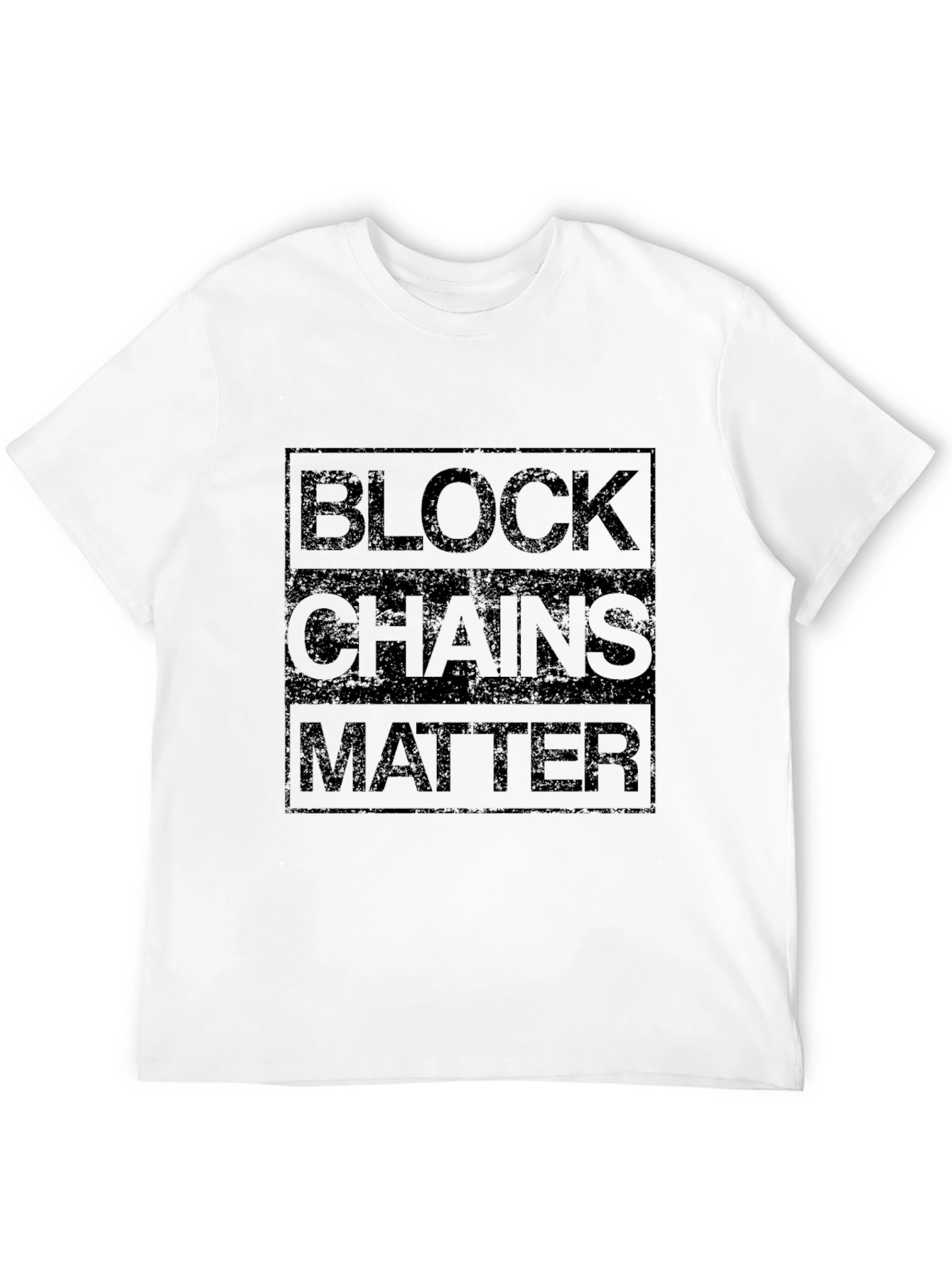 Blockchains Matter Graphic Tee - Black T-Shirt