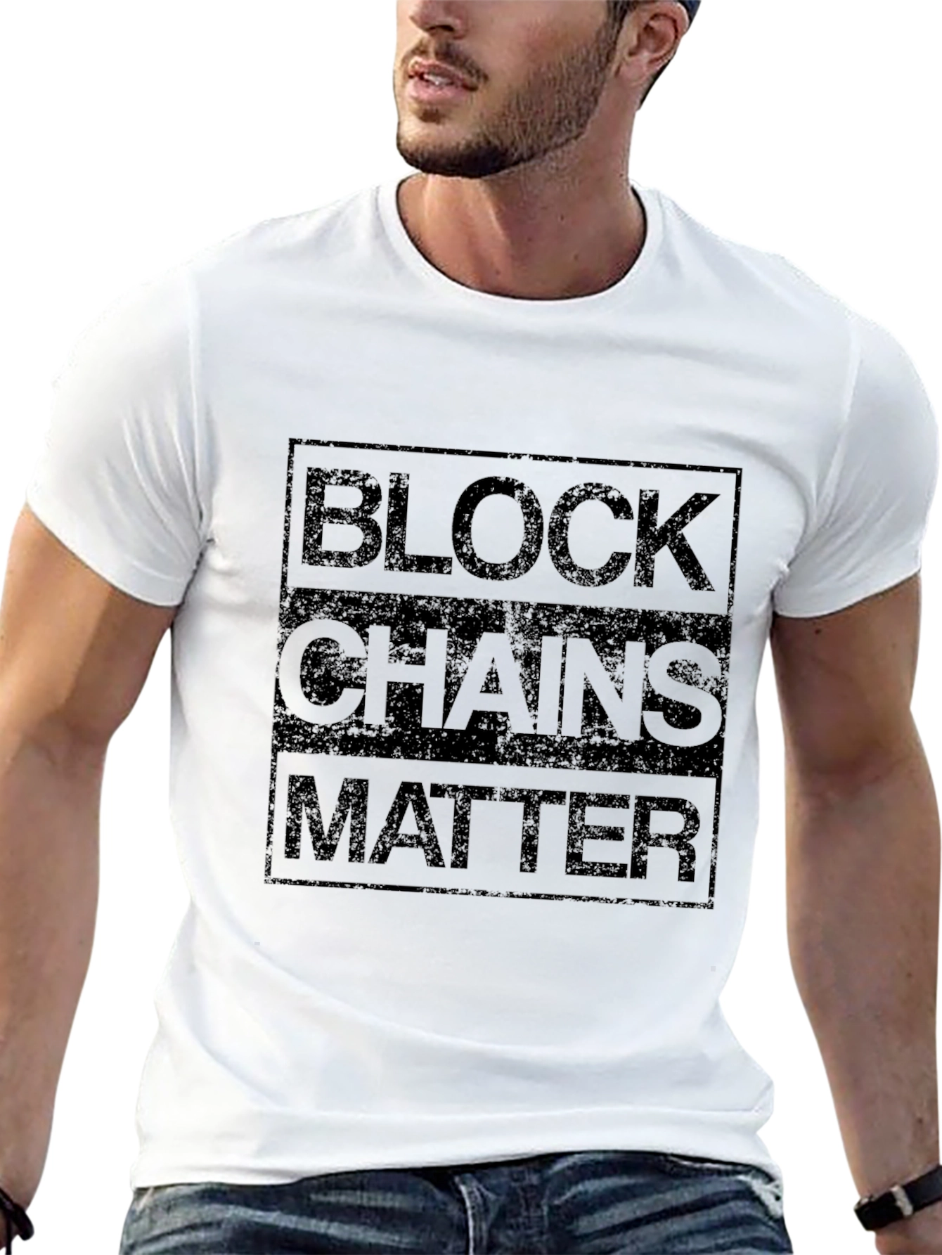Blockchains Matter Graphic Tee - Black T-Shirt