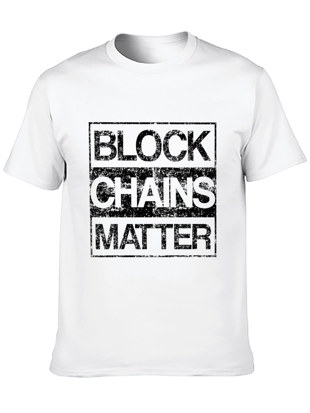 Blockchains Matter Graphic Tee - Black T-Shirt
