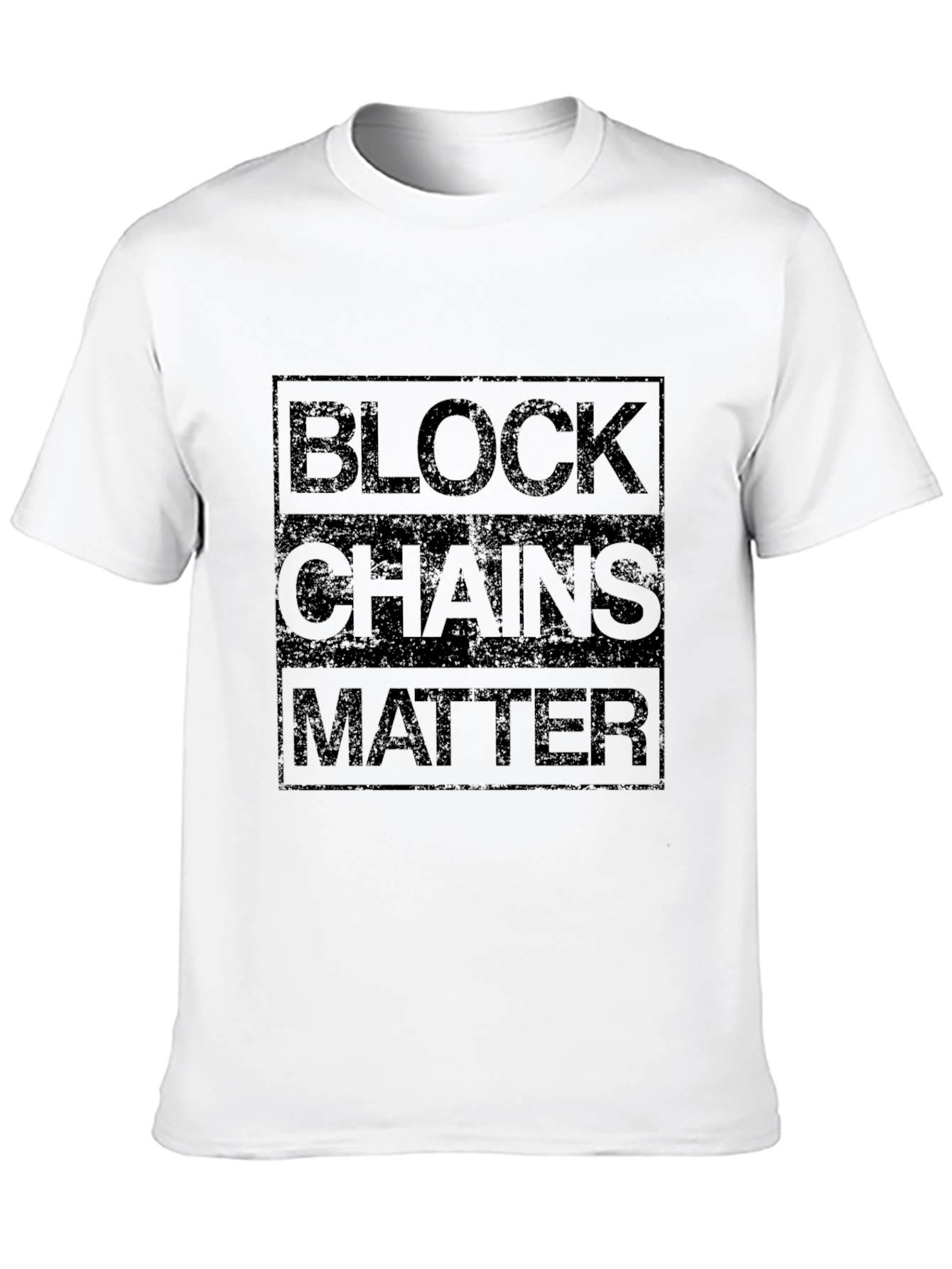 Blockchains Matter Graphic Tee - Black T-Shirt