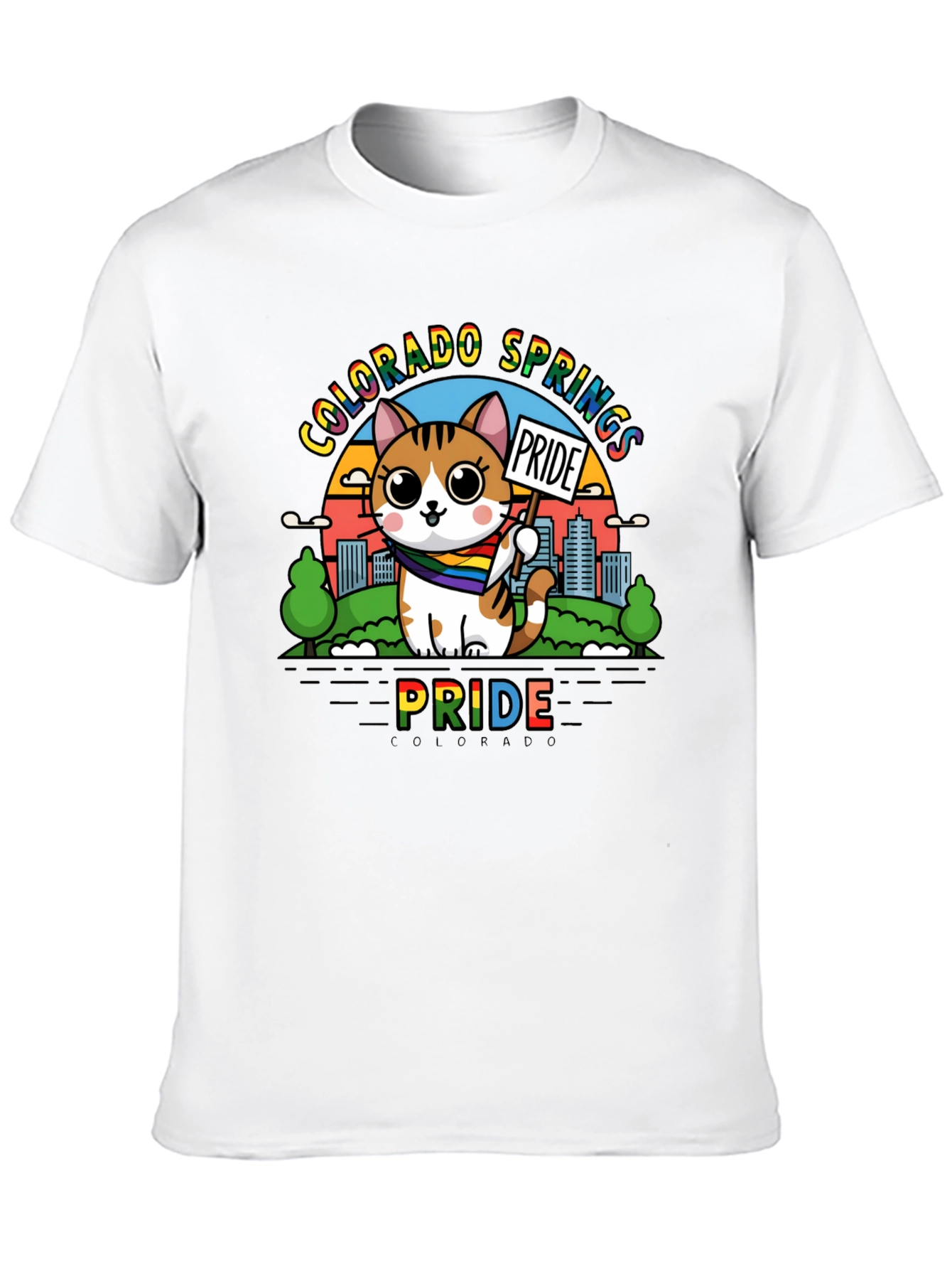 Colorado Springs Pride Cat T-Shirt