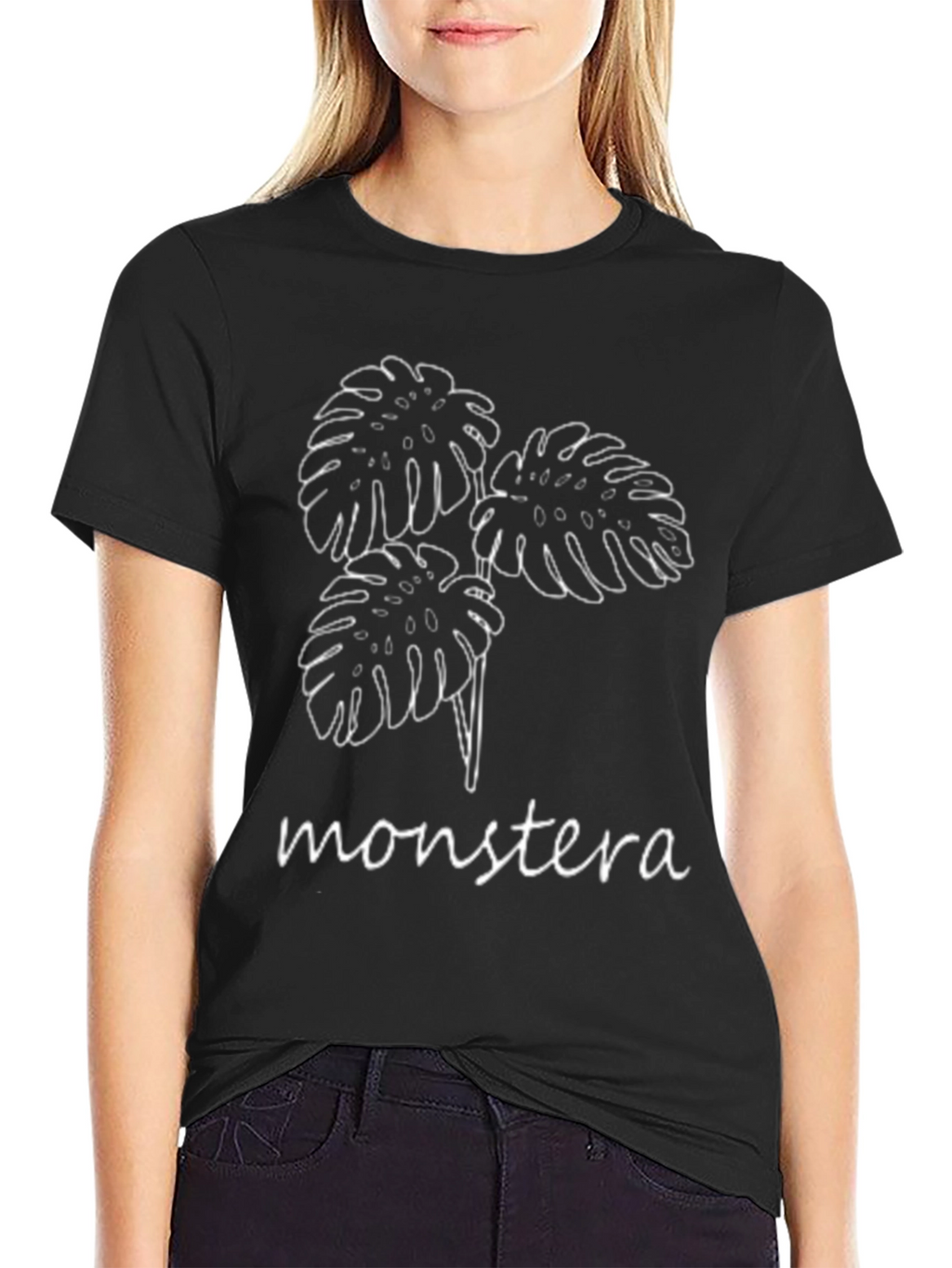 Monstera Graphic Tee - Modern Plant Lover T-Shirt