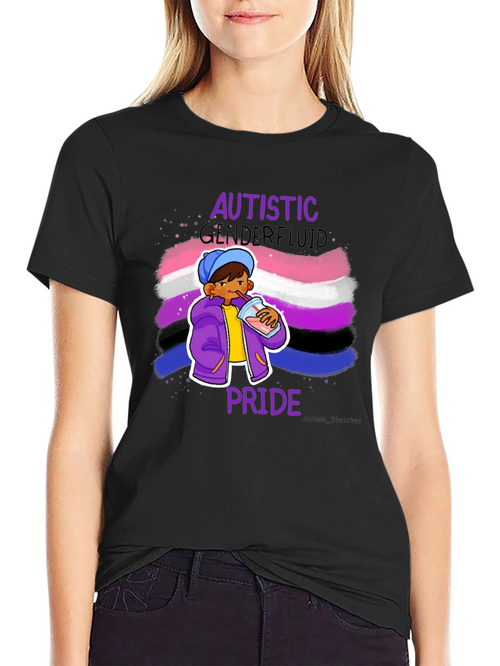 Autistic Genderfluid Pride T-Shirt