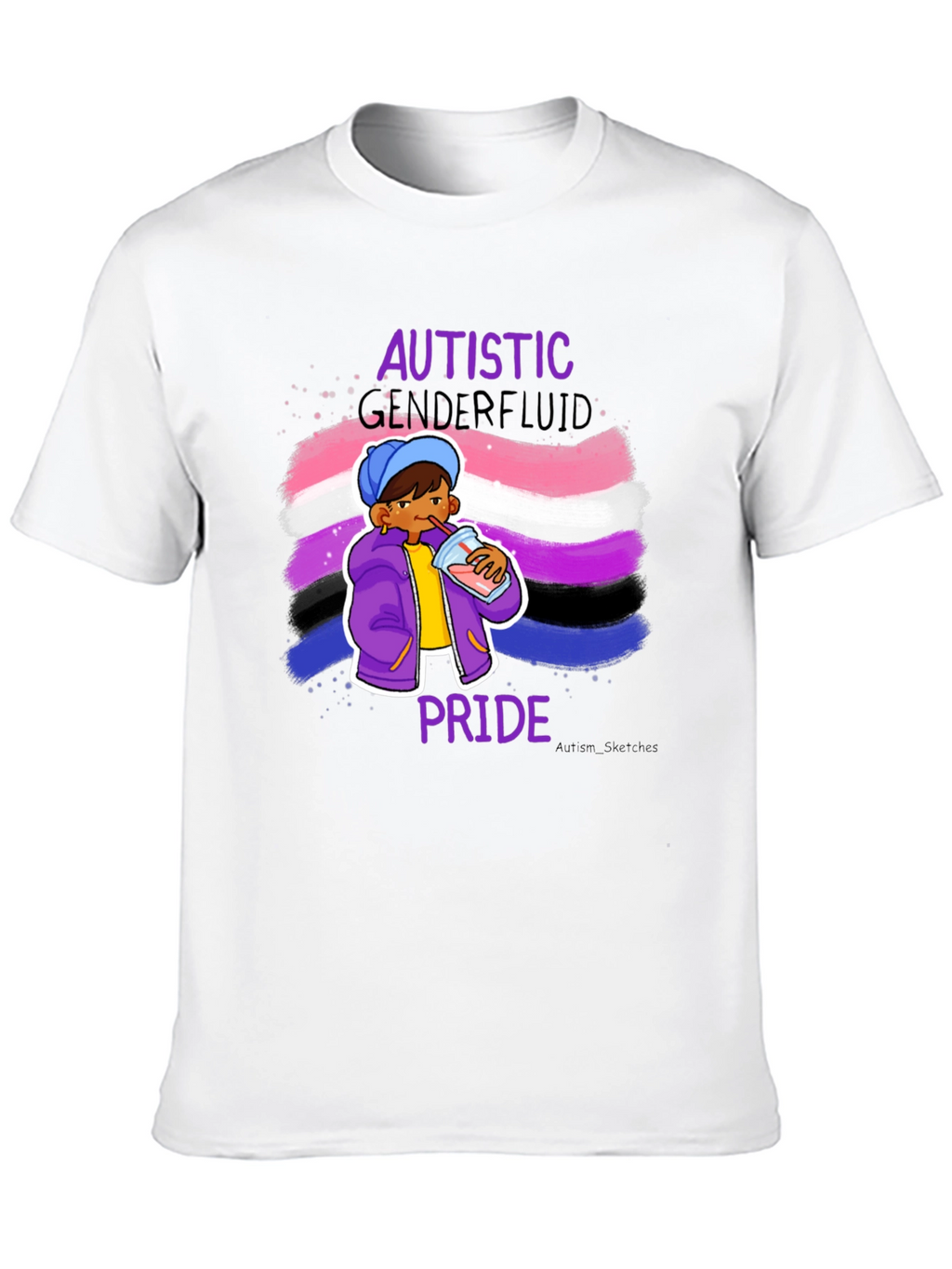 Autistic Genderfluid Pride T-Shirt