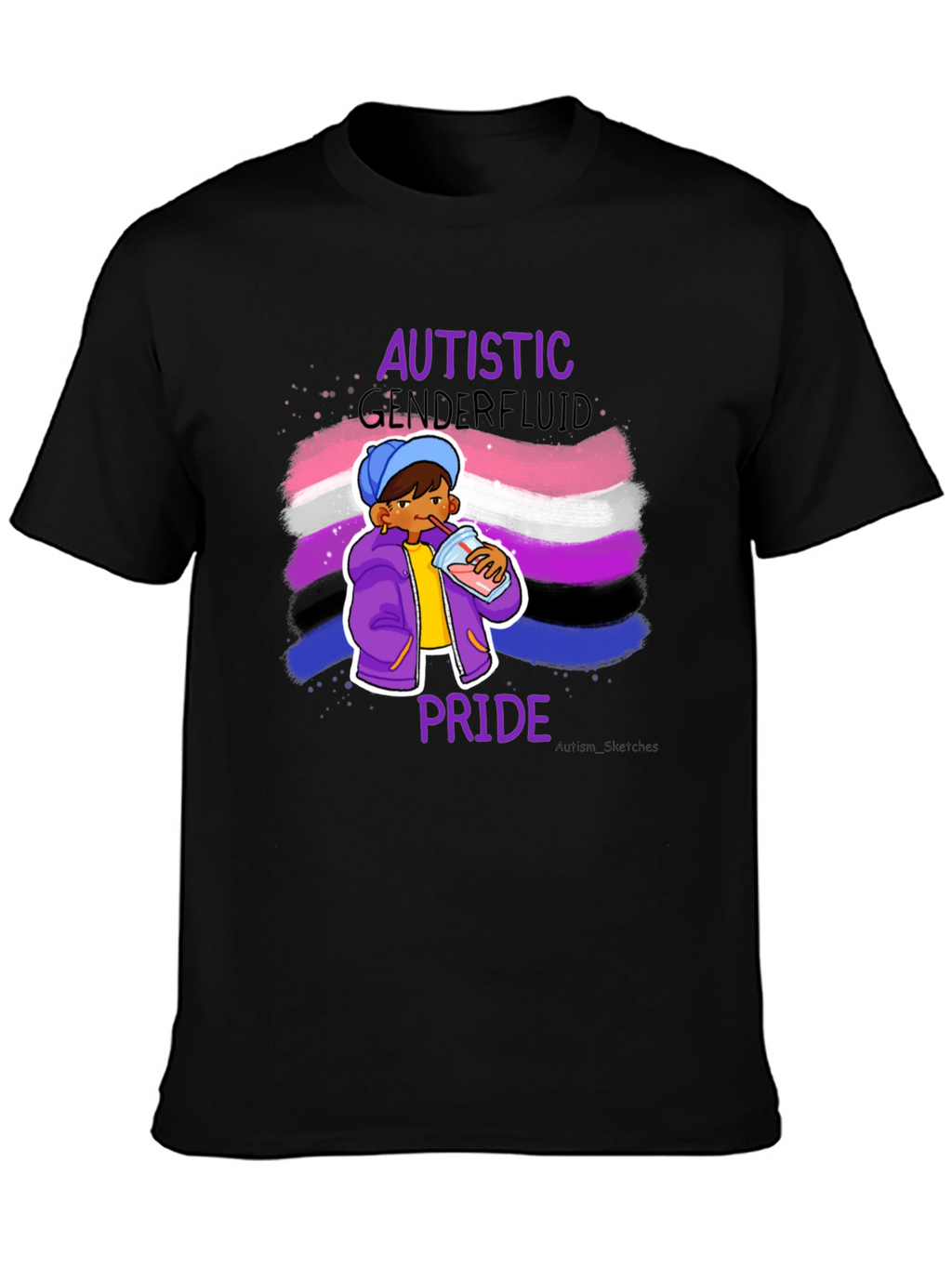 Autistic Genderfluid Pride T-Shirt