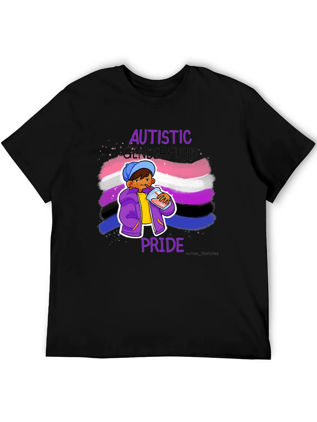 Autistic Genderfluid Pride T-Shirt