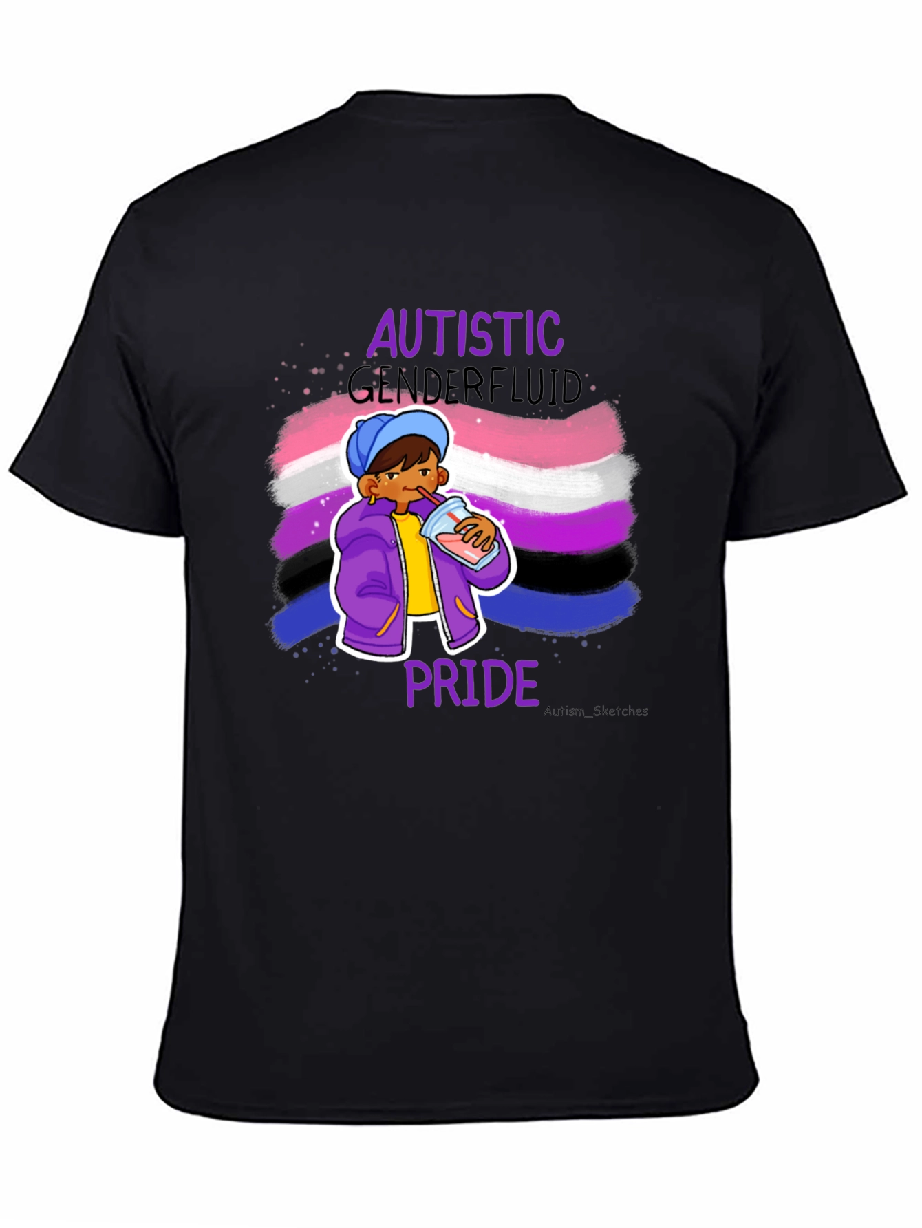 Autistic Genderfluid Pride T-Shirt