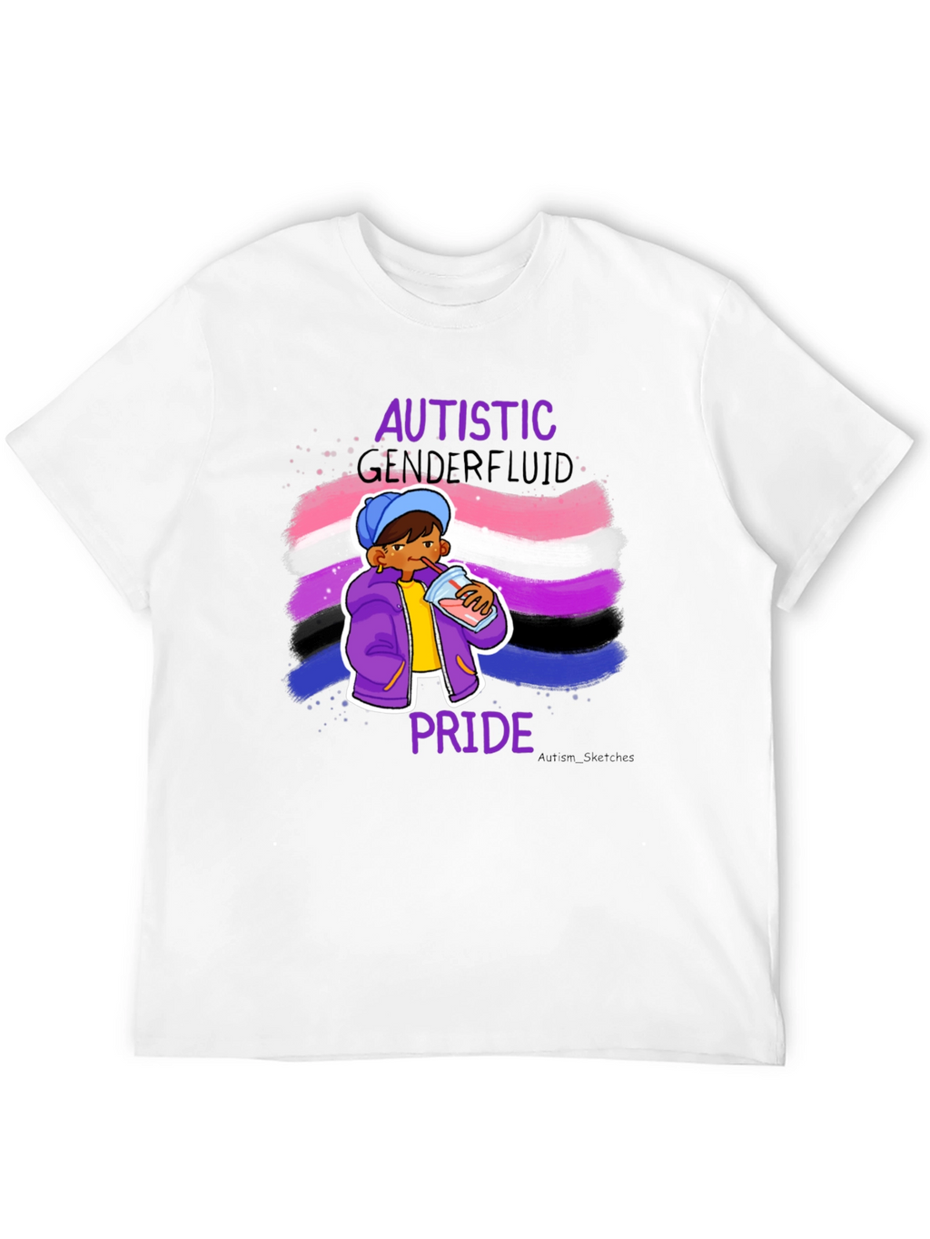 Autistic Genderfluid Pride T-Shirt