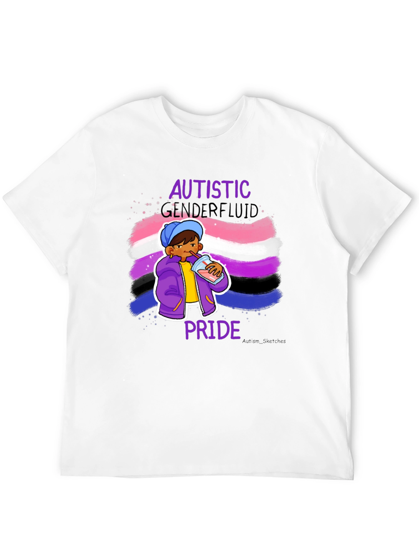 Autistic Genderfluid Pride T-Shirt
