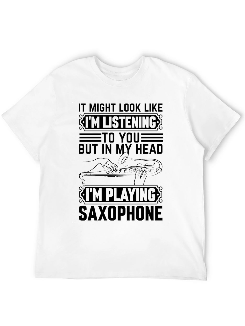 Saxophone Player Novelty Graphic T-Shirt