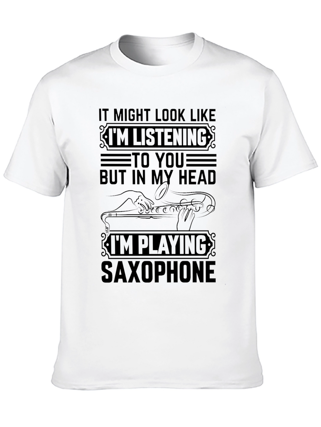 Saxophone Player Novelty Graphic T-Shirt