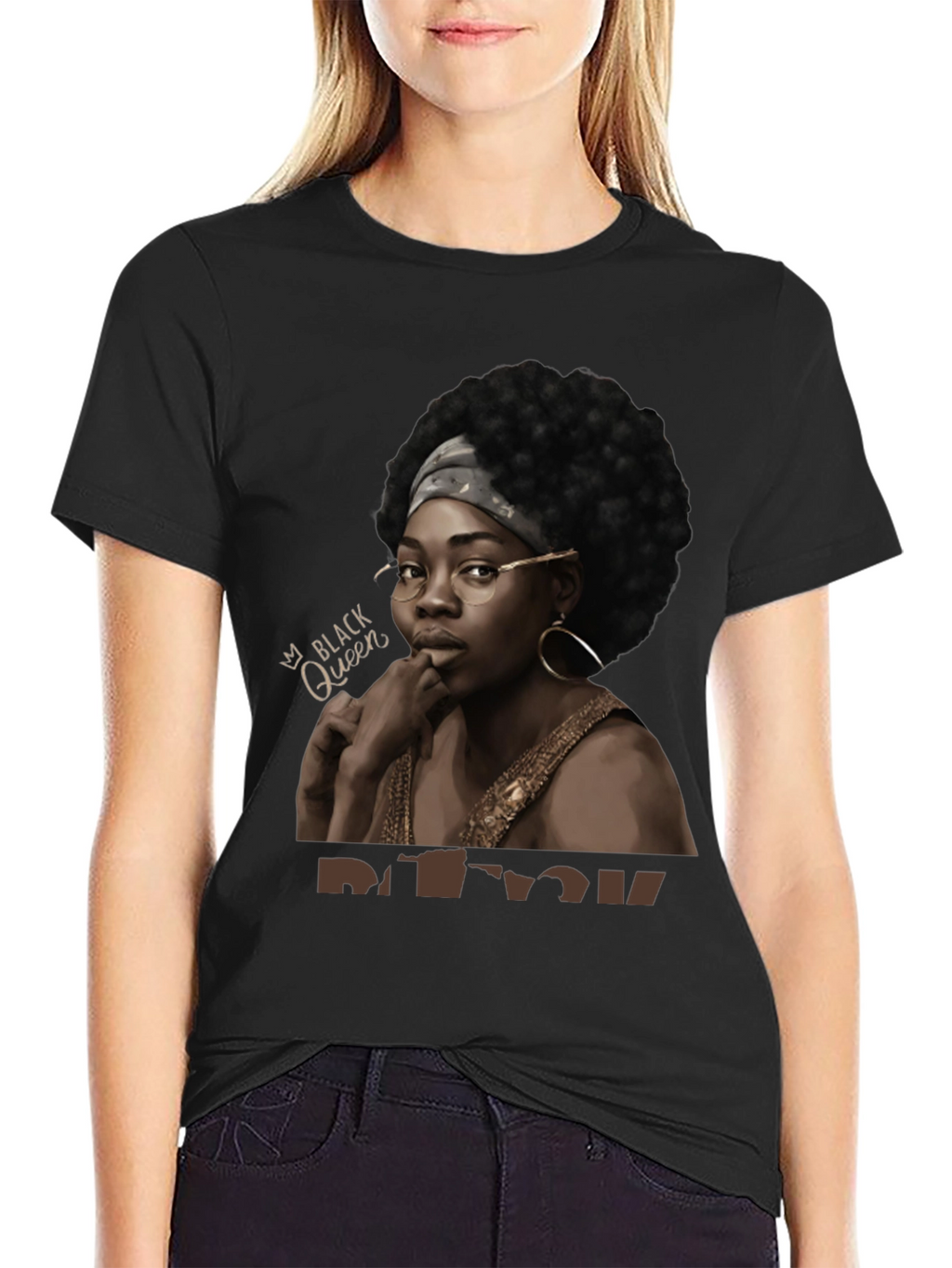 Black Queen Graphic Tee - Stylish Unisex T-Shirt