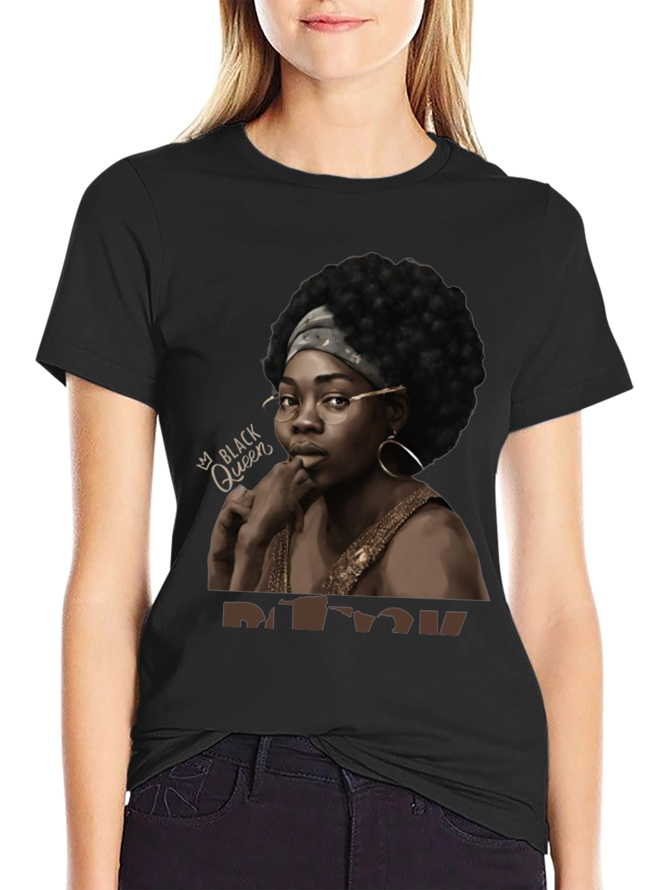 Black Queen Graphic Tee - Stylish Unisex T-Shirt