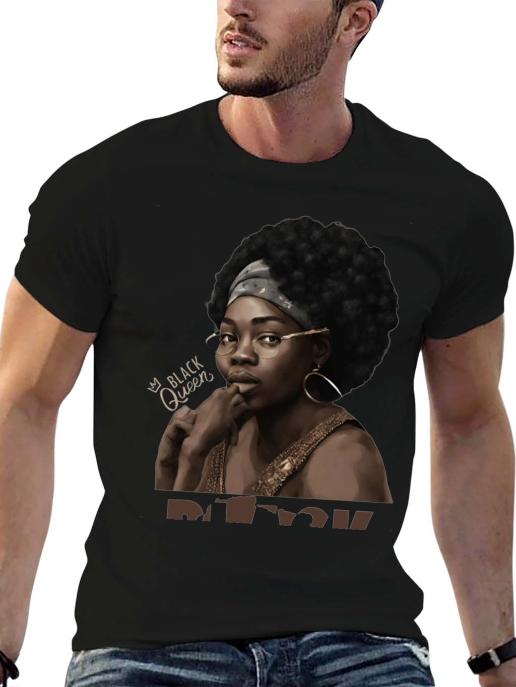 Black Queen Graphic Tee - Stylish Unisex T-Shirt