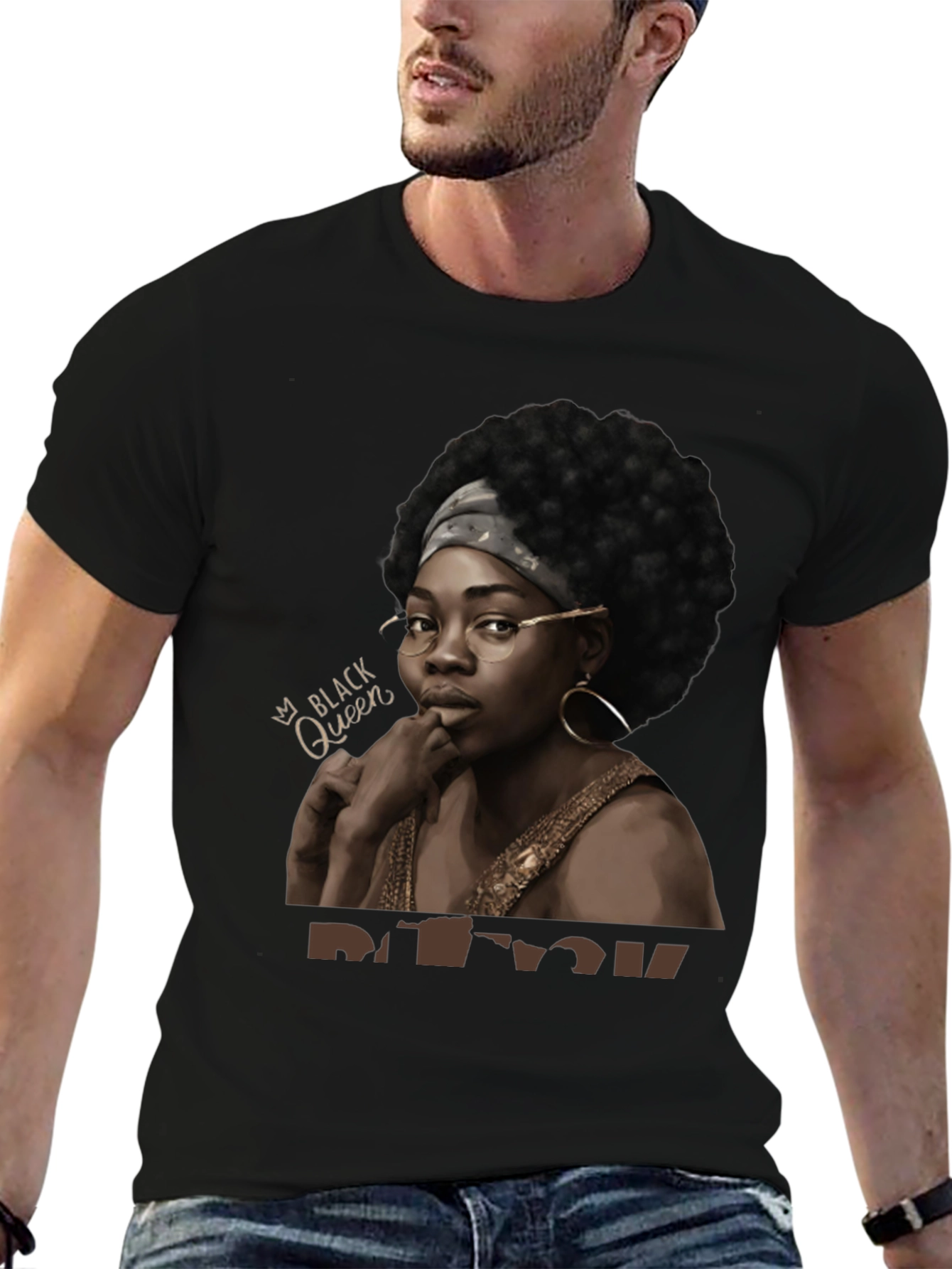 Black Queen Graphic Tee - Stylish Unisex T-Shirt