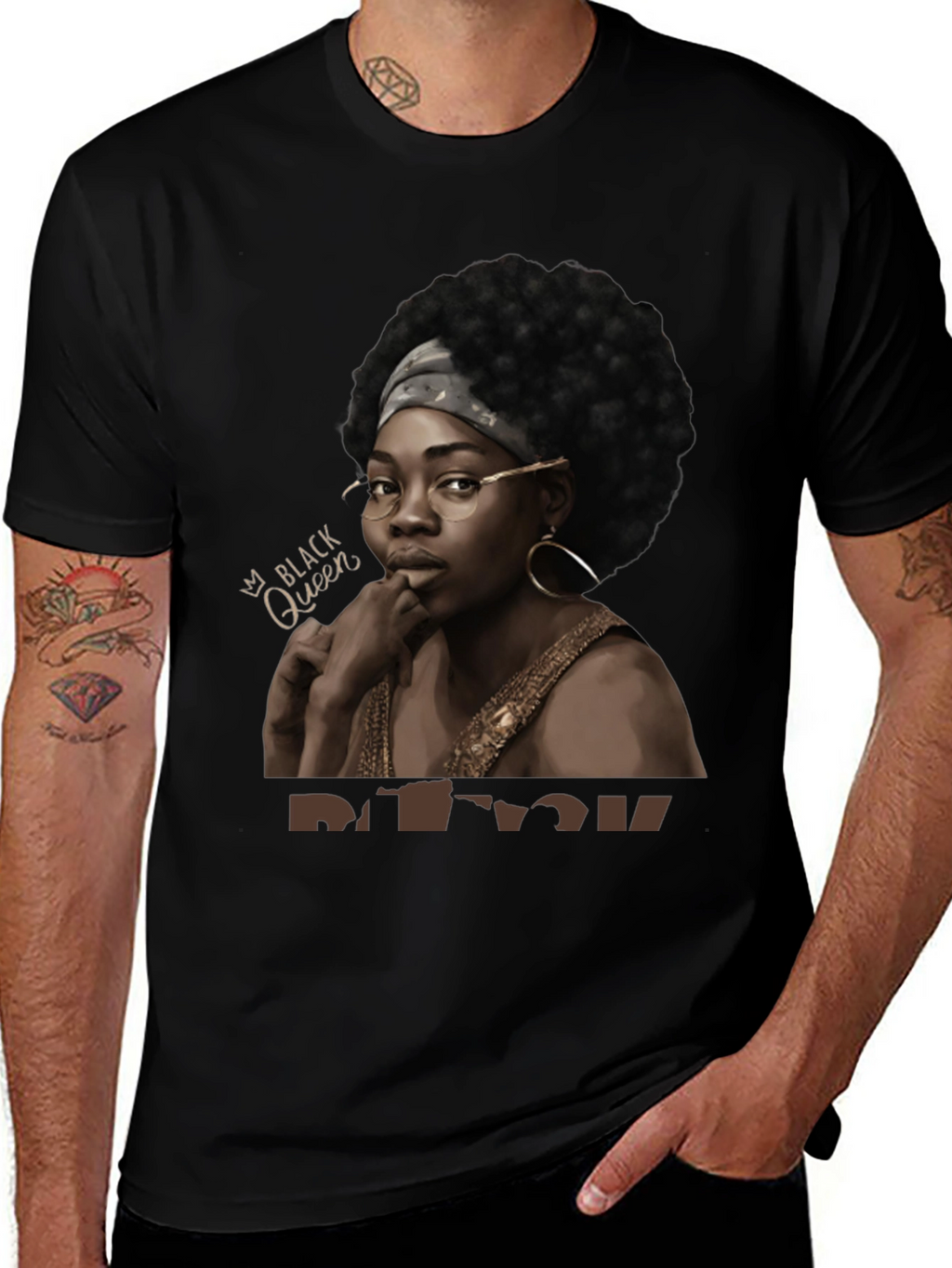 Black Queen Graphic Tee - Stylish Unisex T-Shirt
