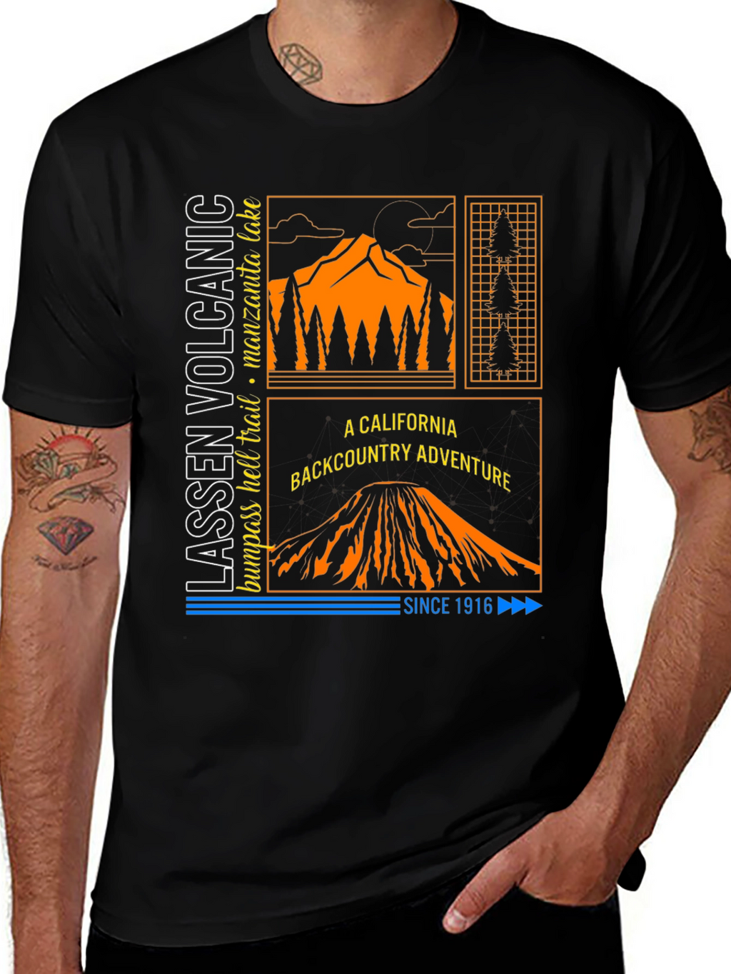 Lassen Volcanic Backcountry Adventure T-Shirt