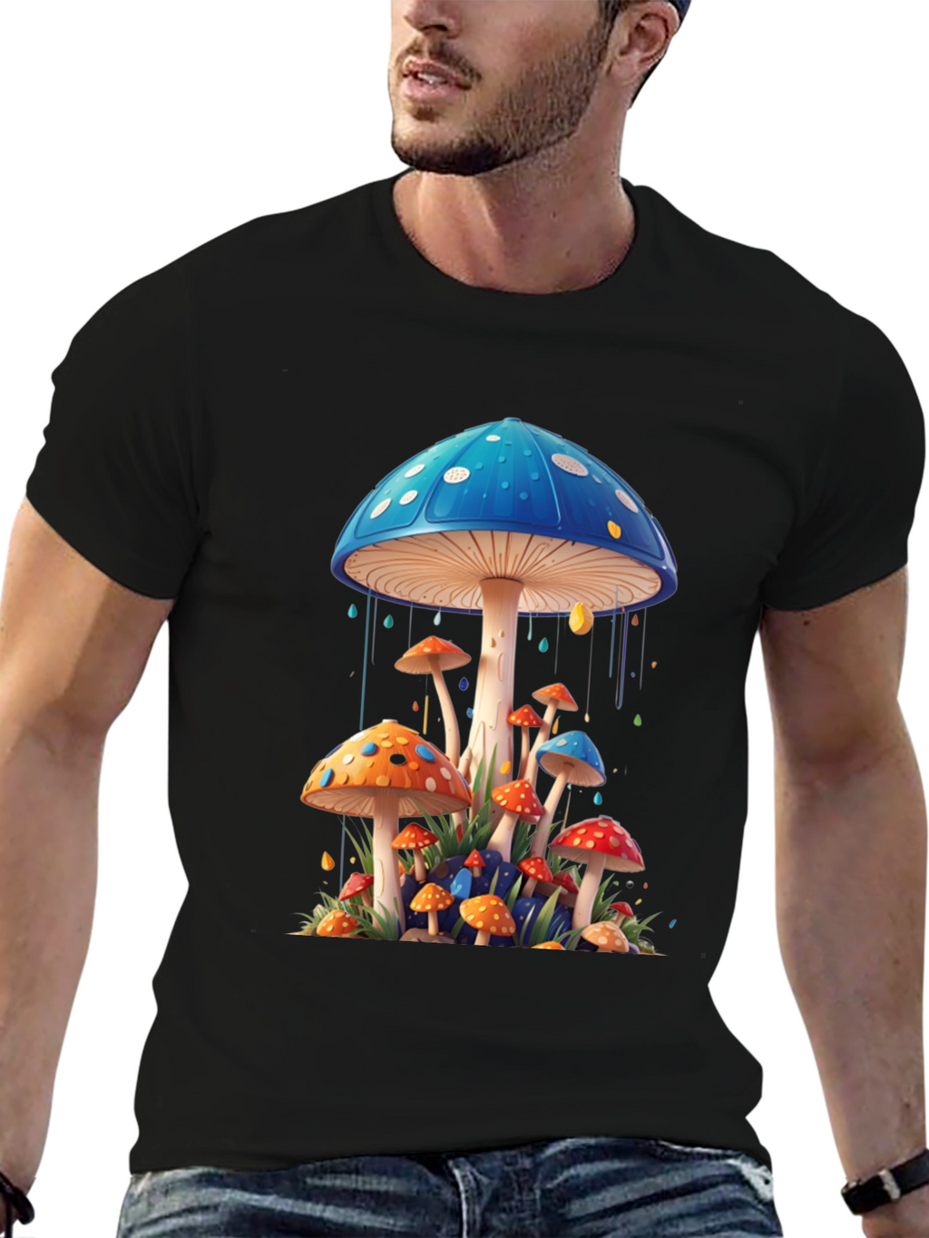 Mushroom Graphic T-Shirt - Unique Fungi Design