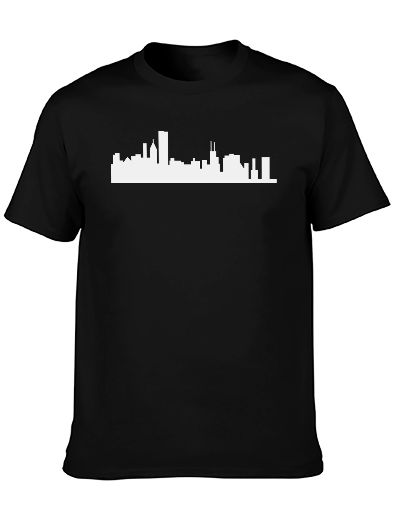Cityscape Graphic Tee - Modern Black T-Shirt
