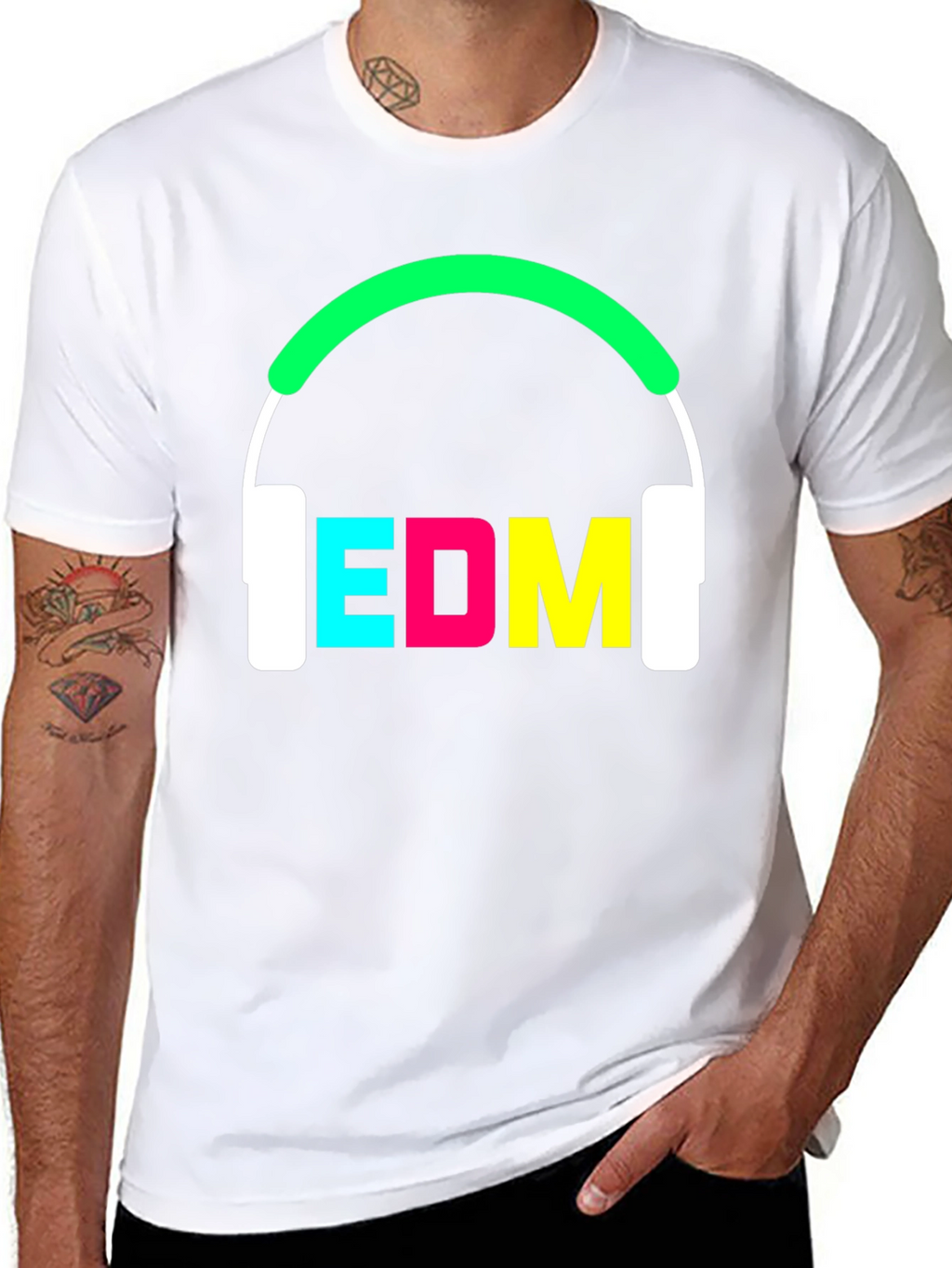 EDM Headphones Graphic Tee