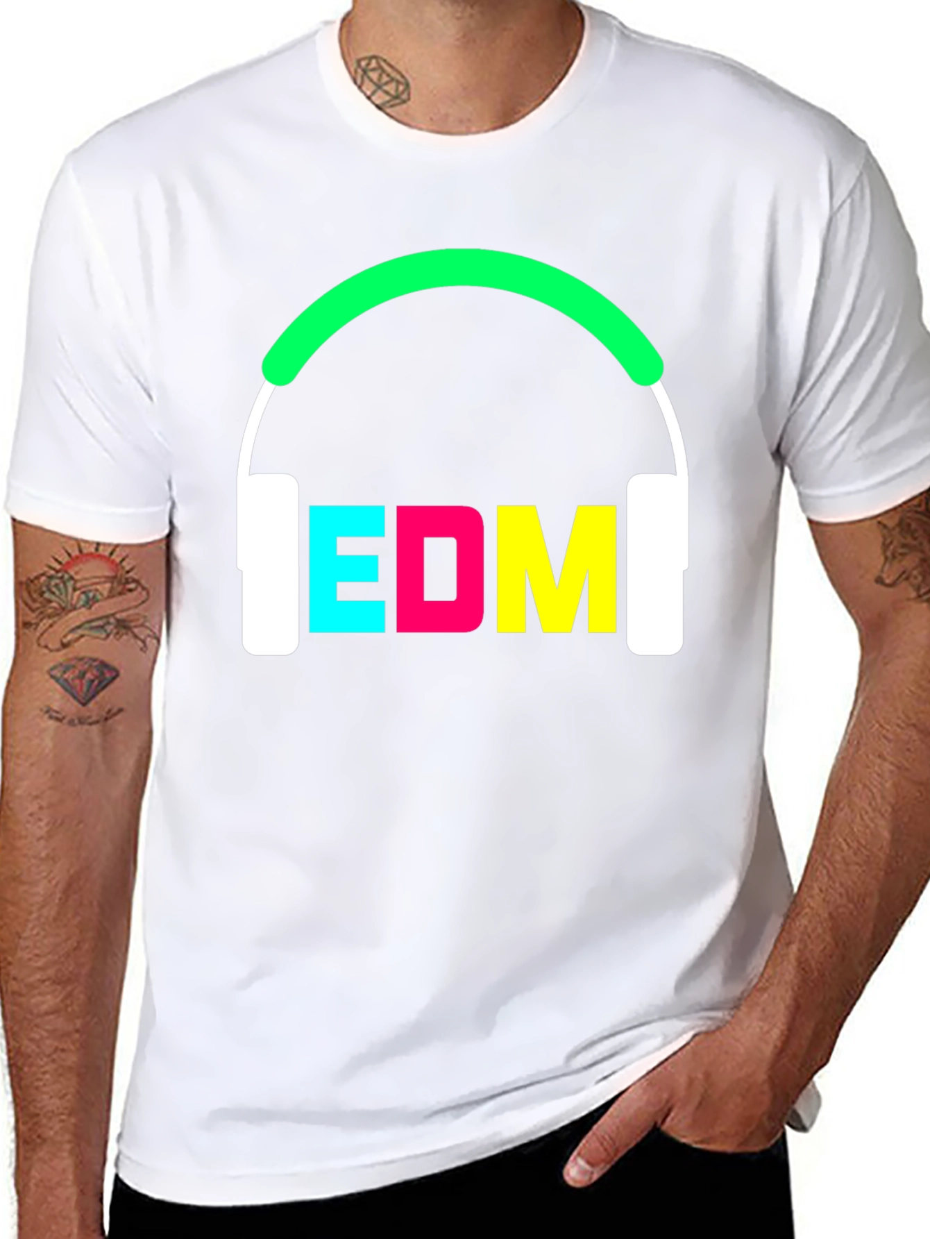 EDM Headphones Graphic Tee