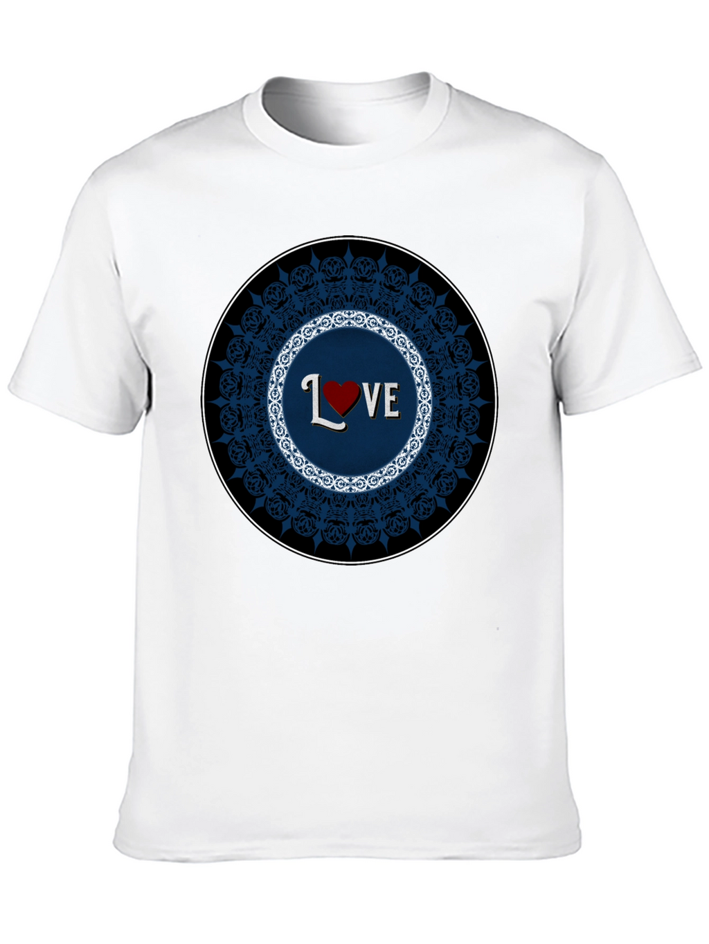 Love Mandala Black T-Shirt