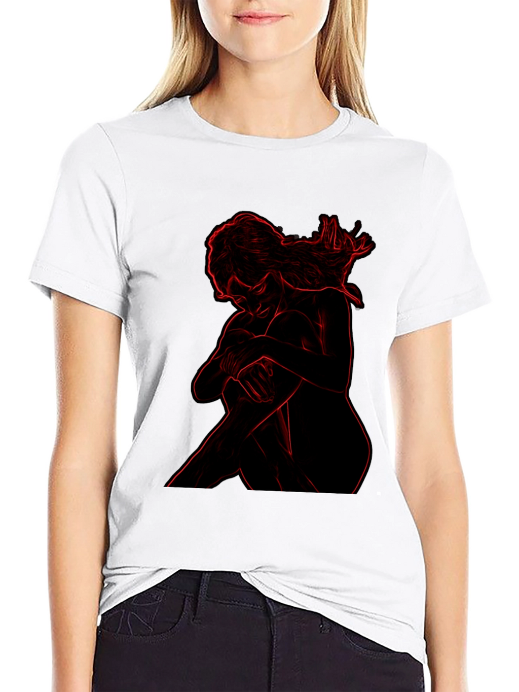 Contour Graphic Black T-Shirt