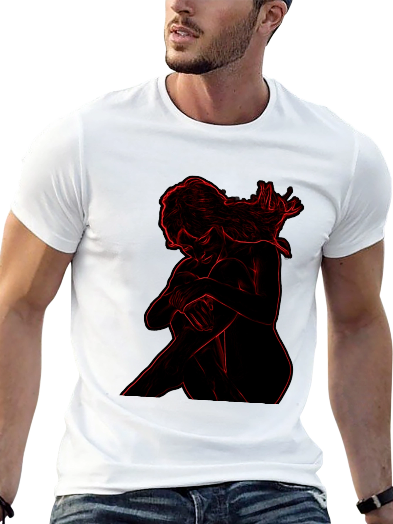Contour Graphic Black T-Shirt