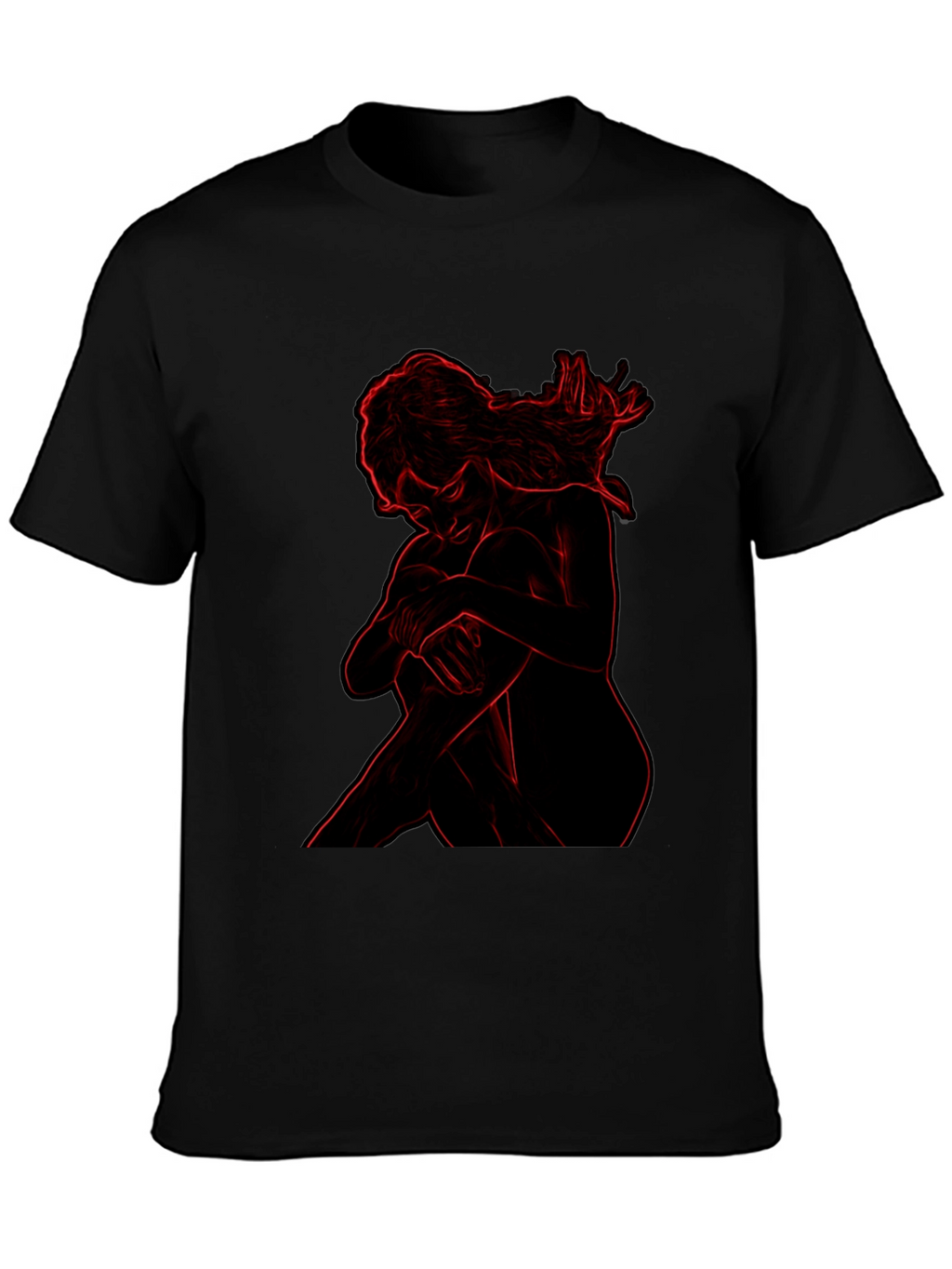 Contour Graphic Black T-Shirt