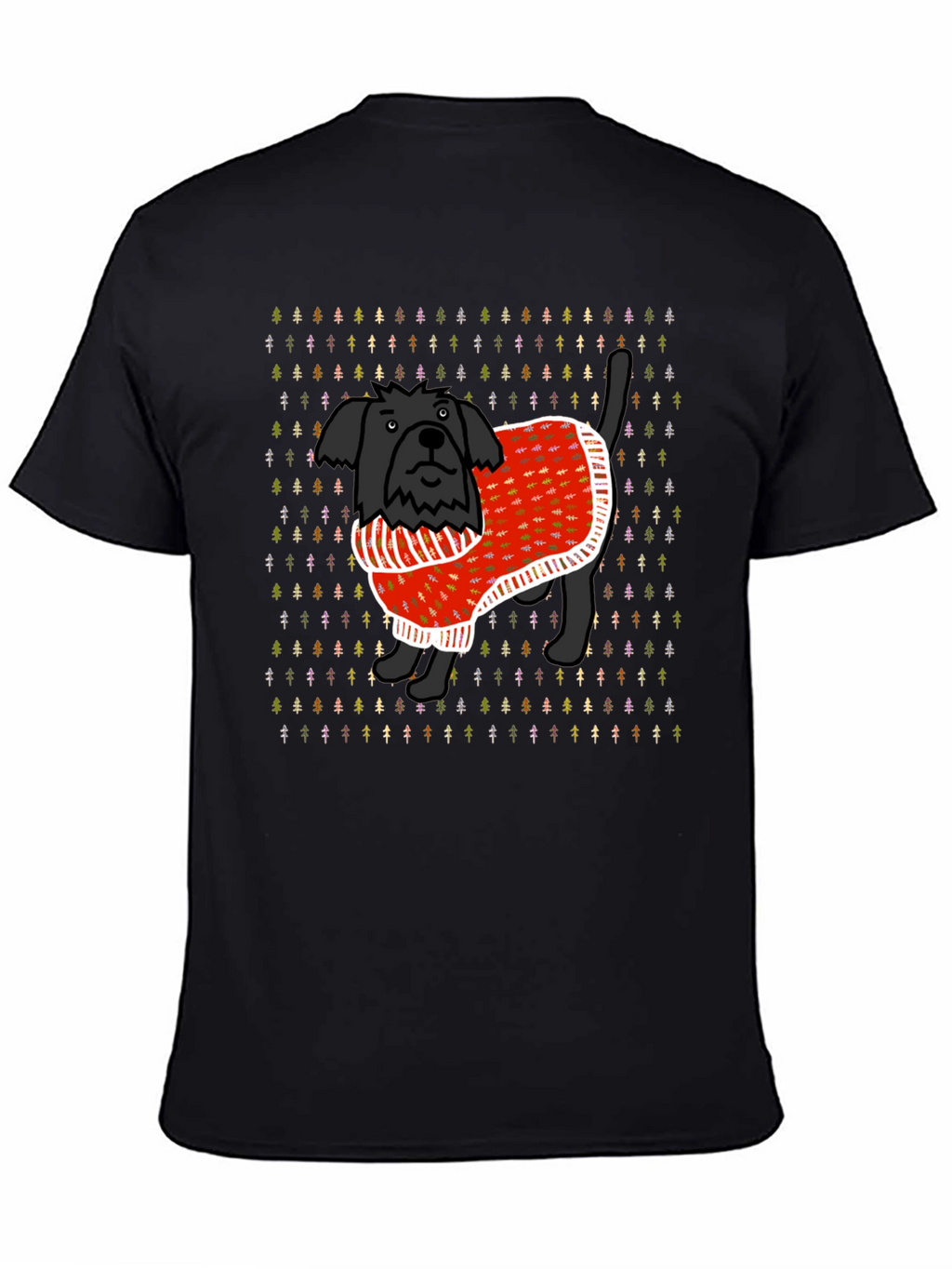 Christmas Sweater Dog T-Shirt – Festive Dog Lover Tee