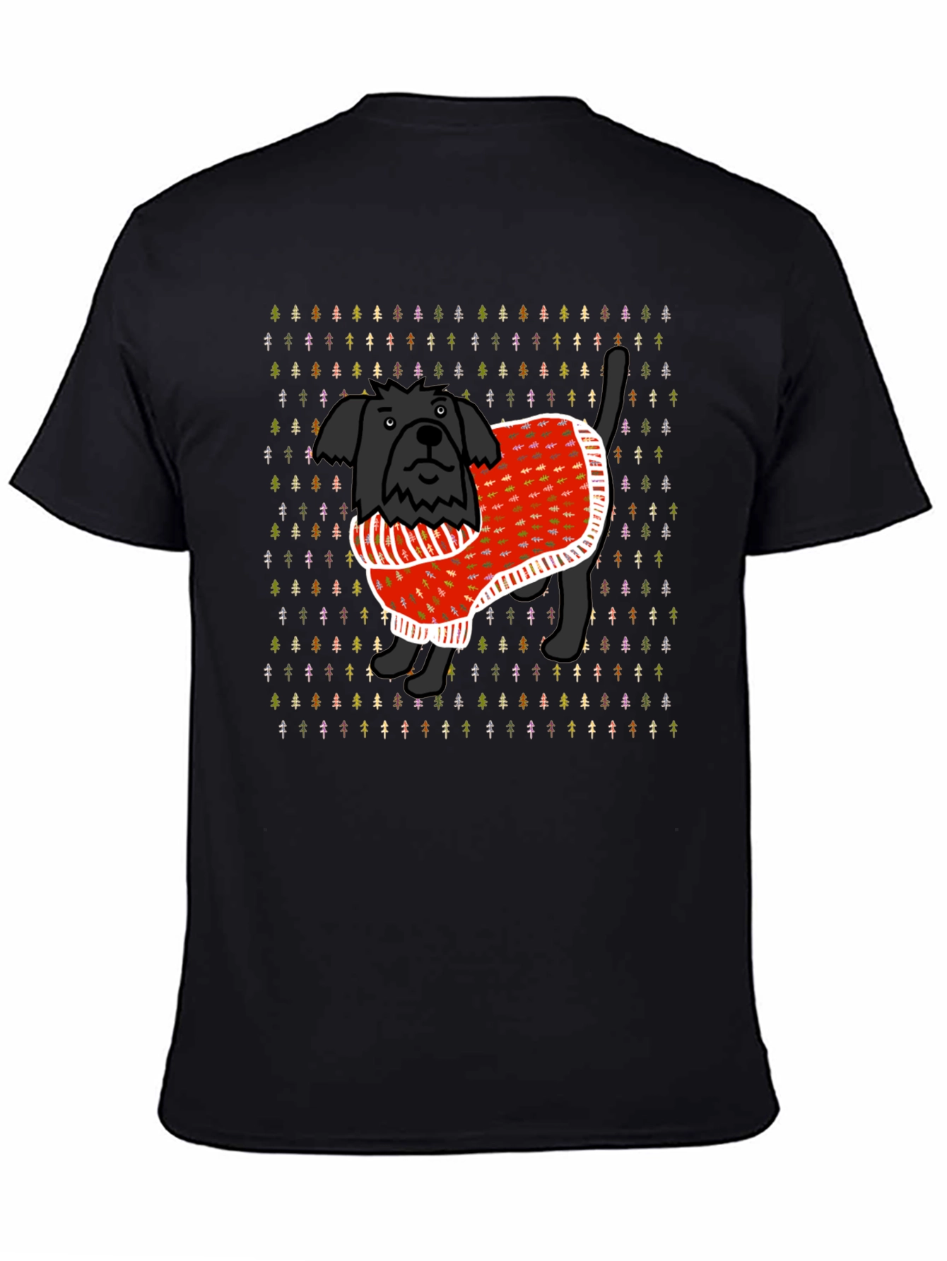 Christmas Sweater Dog T-Shirt – Festive Dog Lover Tee
