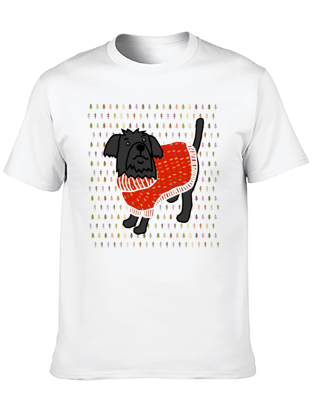 Christmas Sweater Dog T-Shirt – Festive Dog Lover Tee