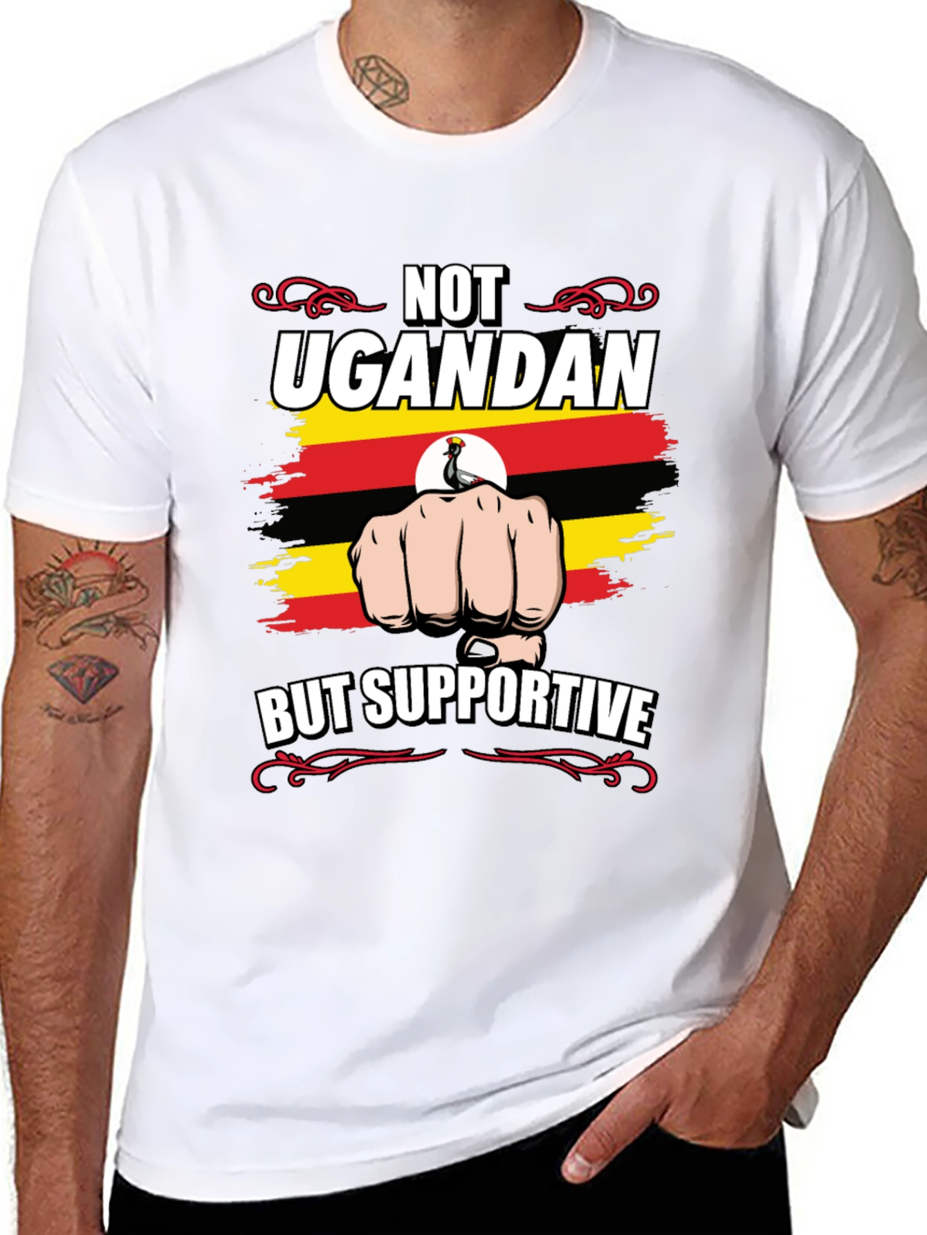 Not Ugandan But Supportive T-Shirt