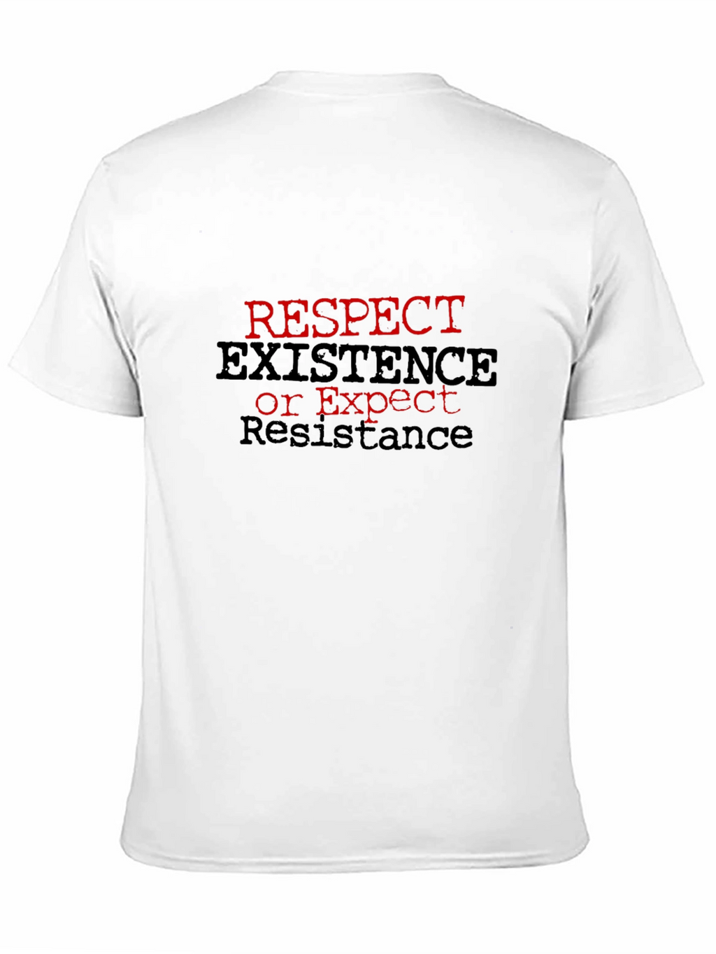 Respect Existence Graphic Tee - Black