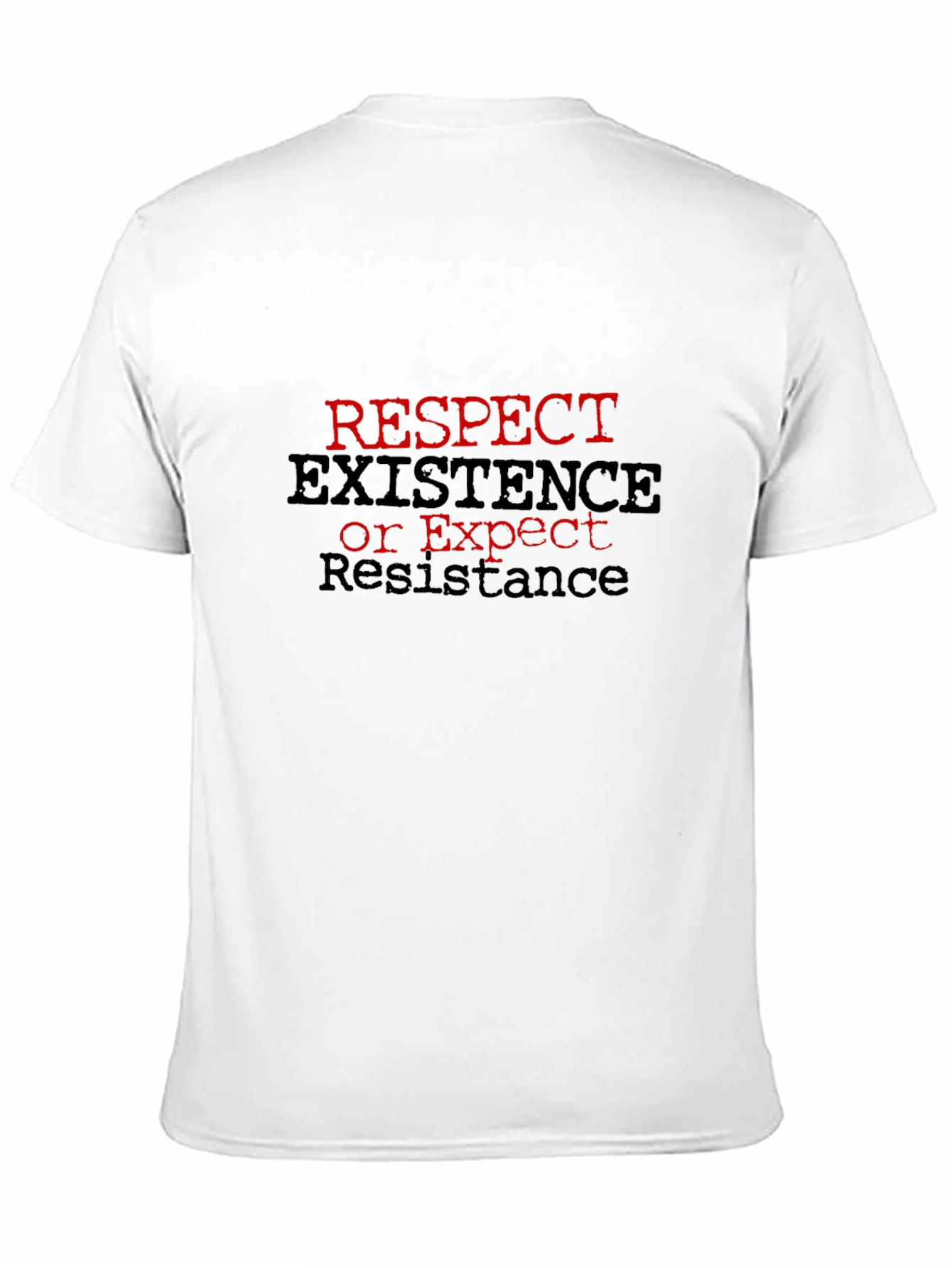 Respect Existence Graphic Tee - Black
