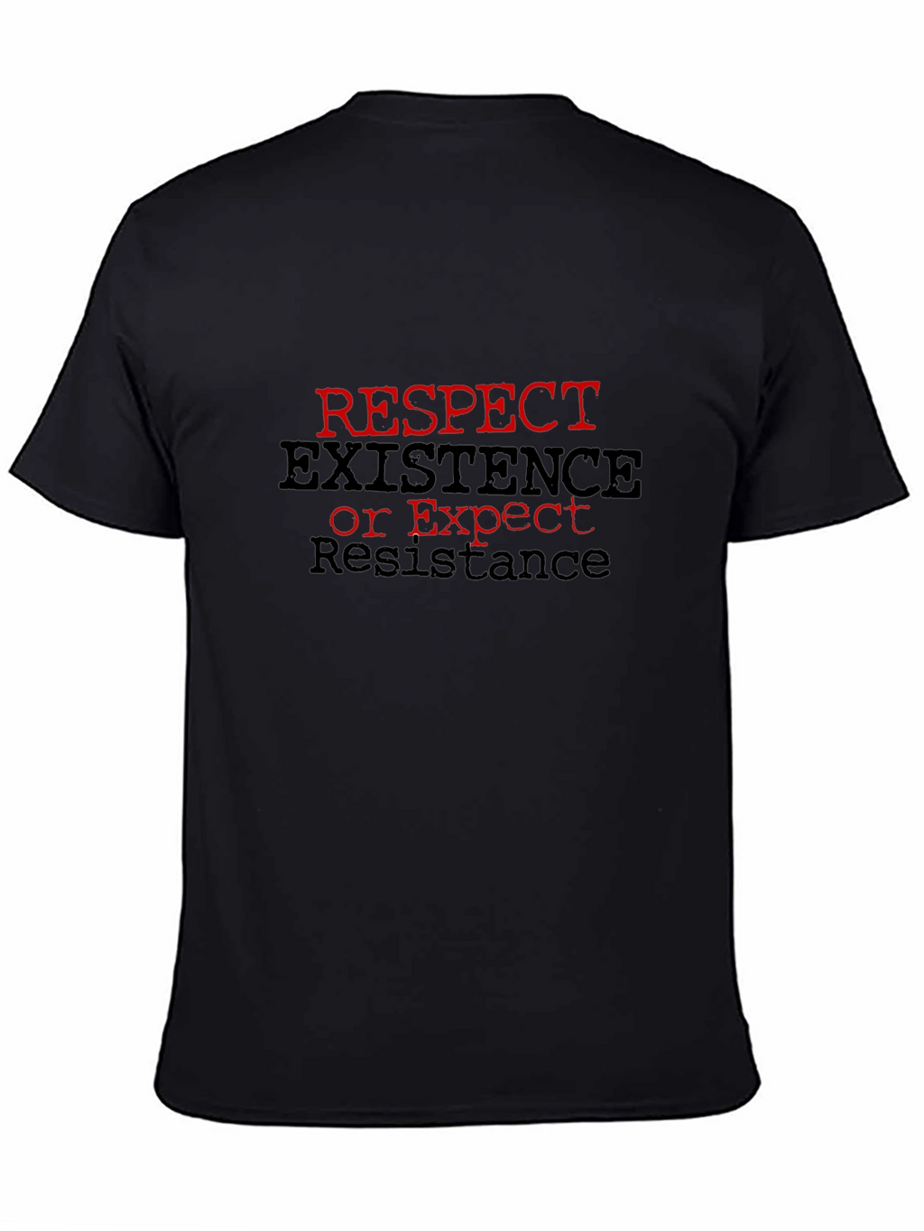 Respect Existence Graphic Tee - Black