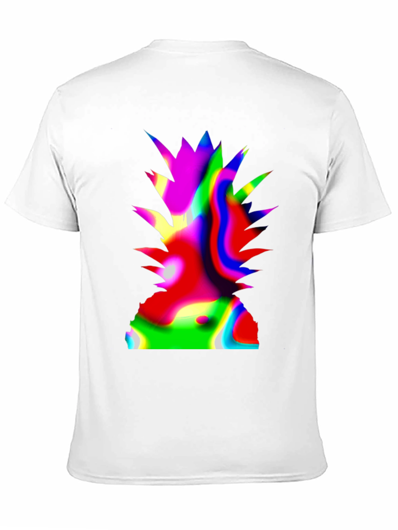 Psychedelic Pineapple Graphic Black T-Shirt