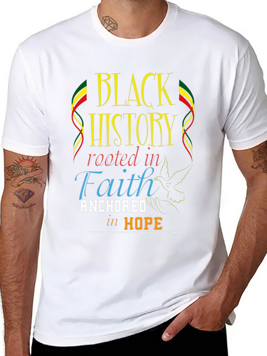 Black History Rooted in Faith T-Shirt