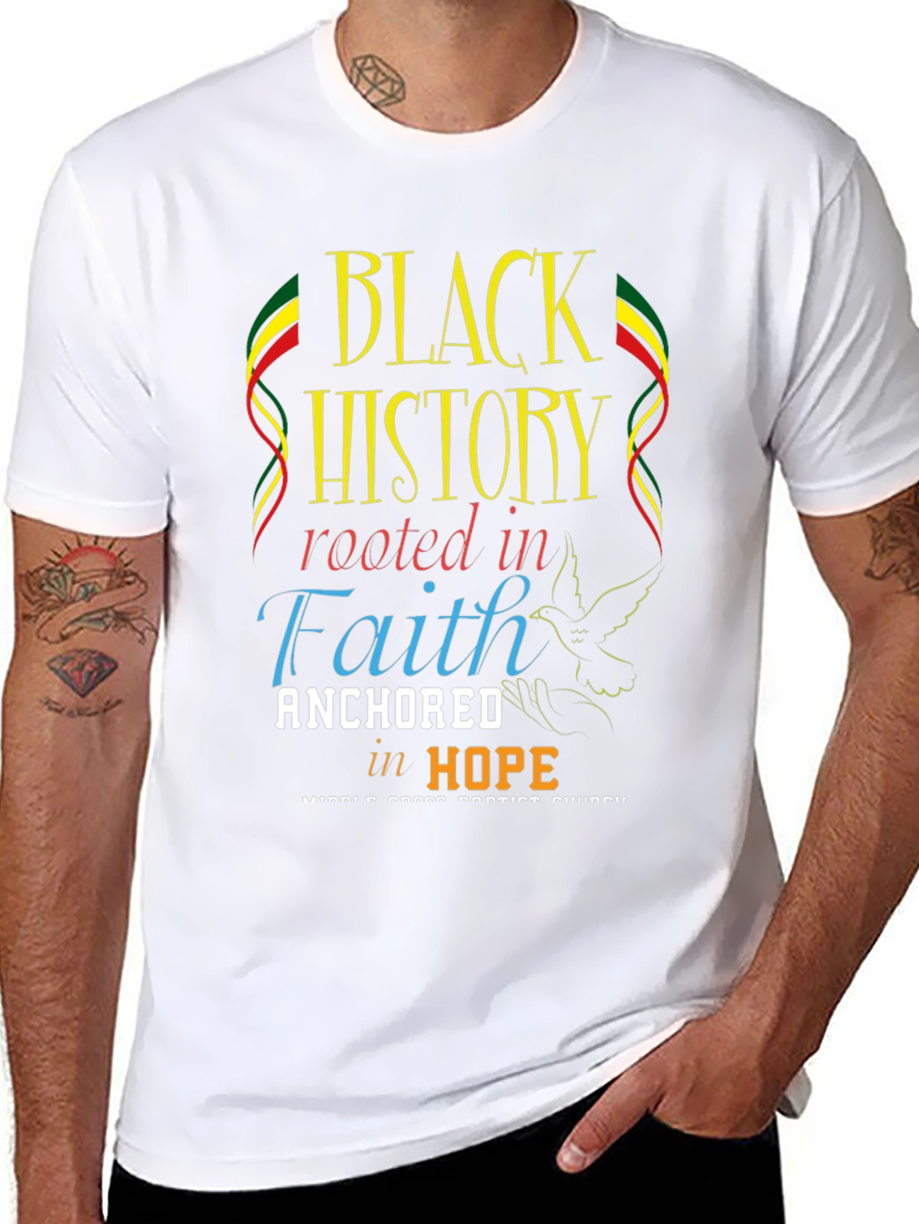 Black History Rooted in Faith T-Shirt