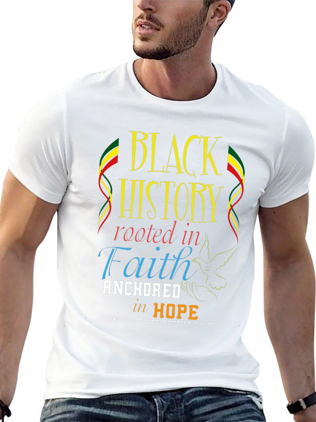 Black History Rooted in Faith T-Shirt