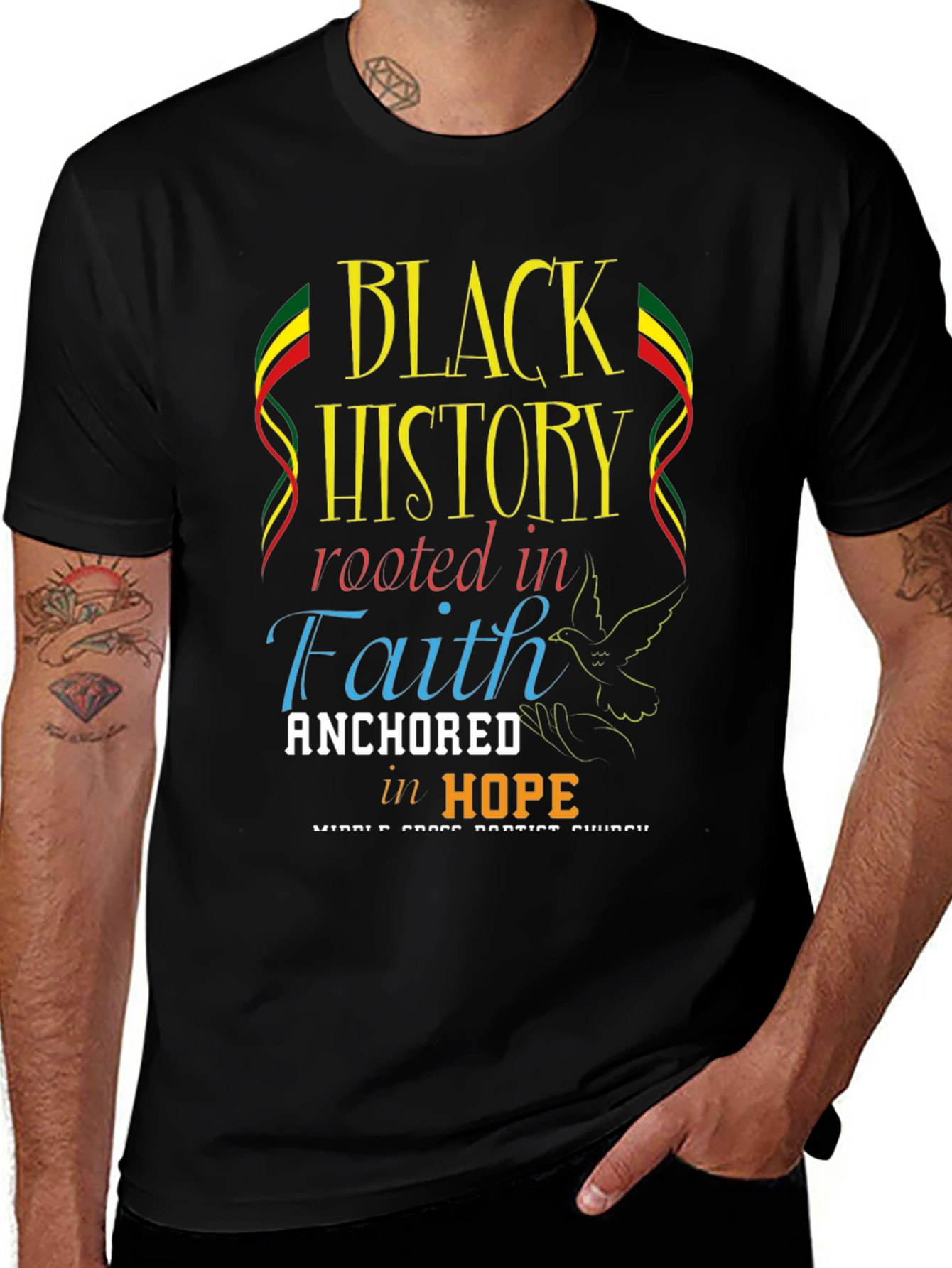 Black History Rooted in Faith T-Shirt