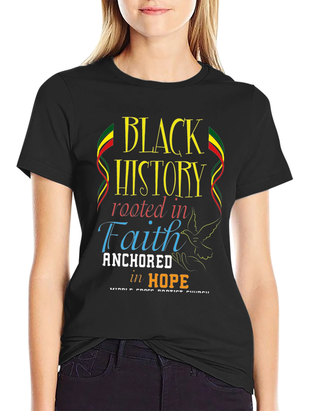 Black History Rooted in Faith T-Shirt