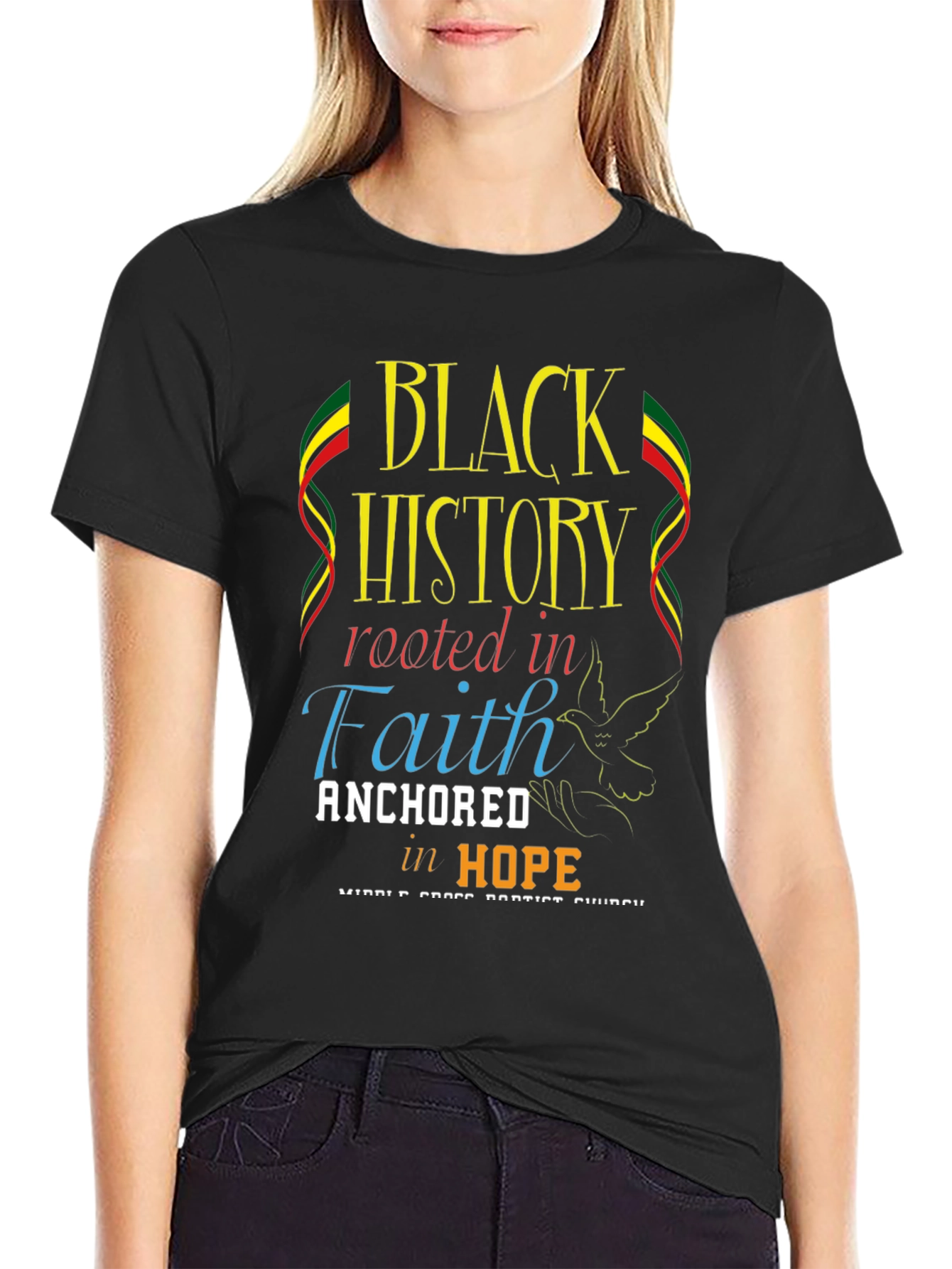 Black History Rooted in Faith T-Shirt