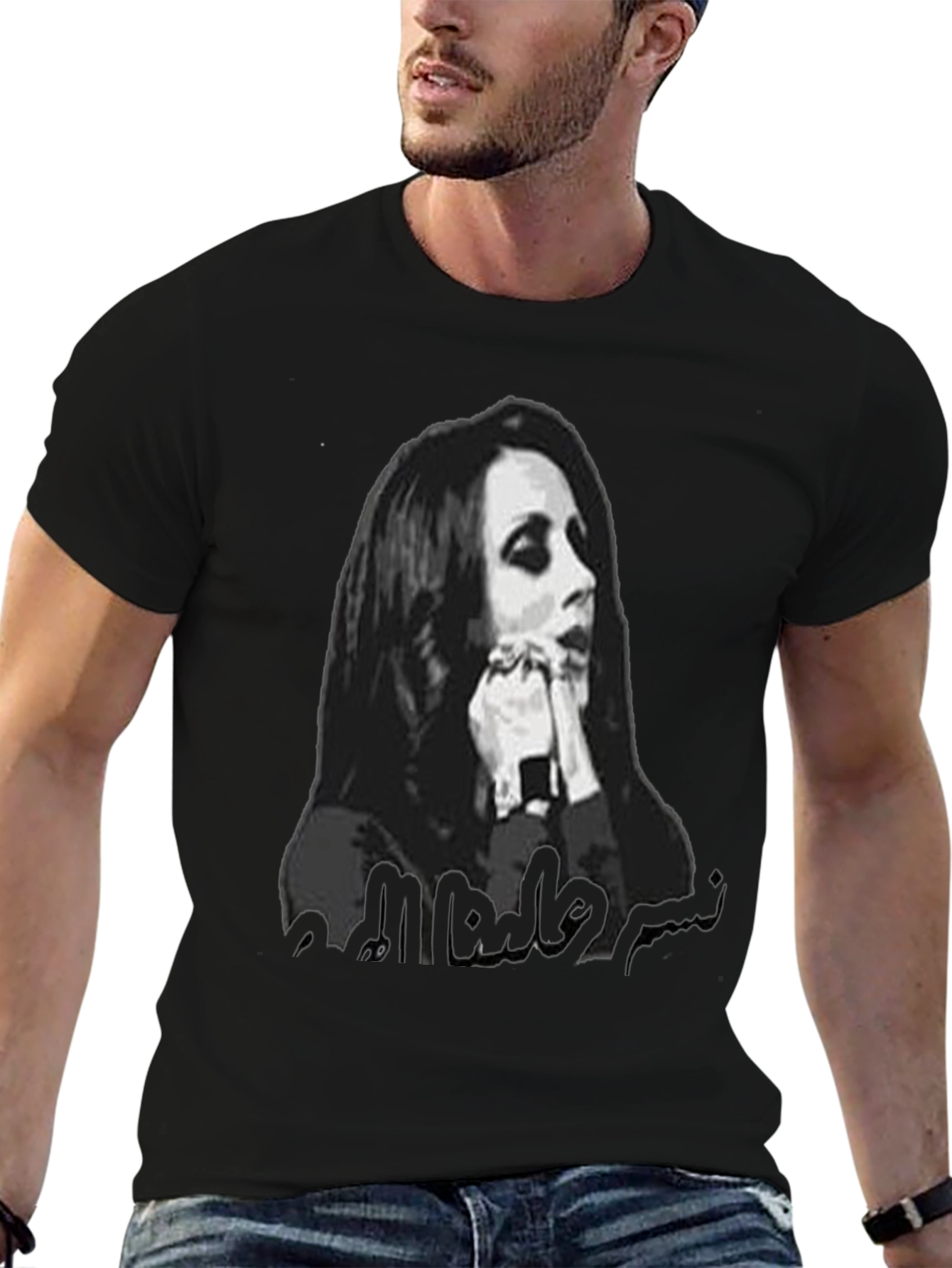 Unique Graphic T-Shirt - Womens Silhouette Design