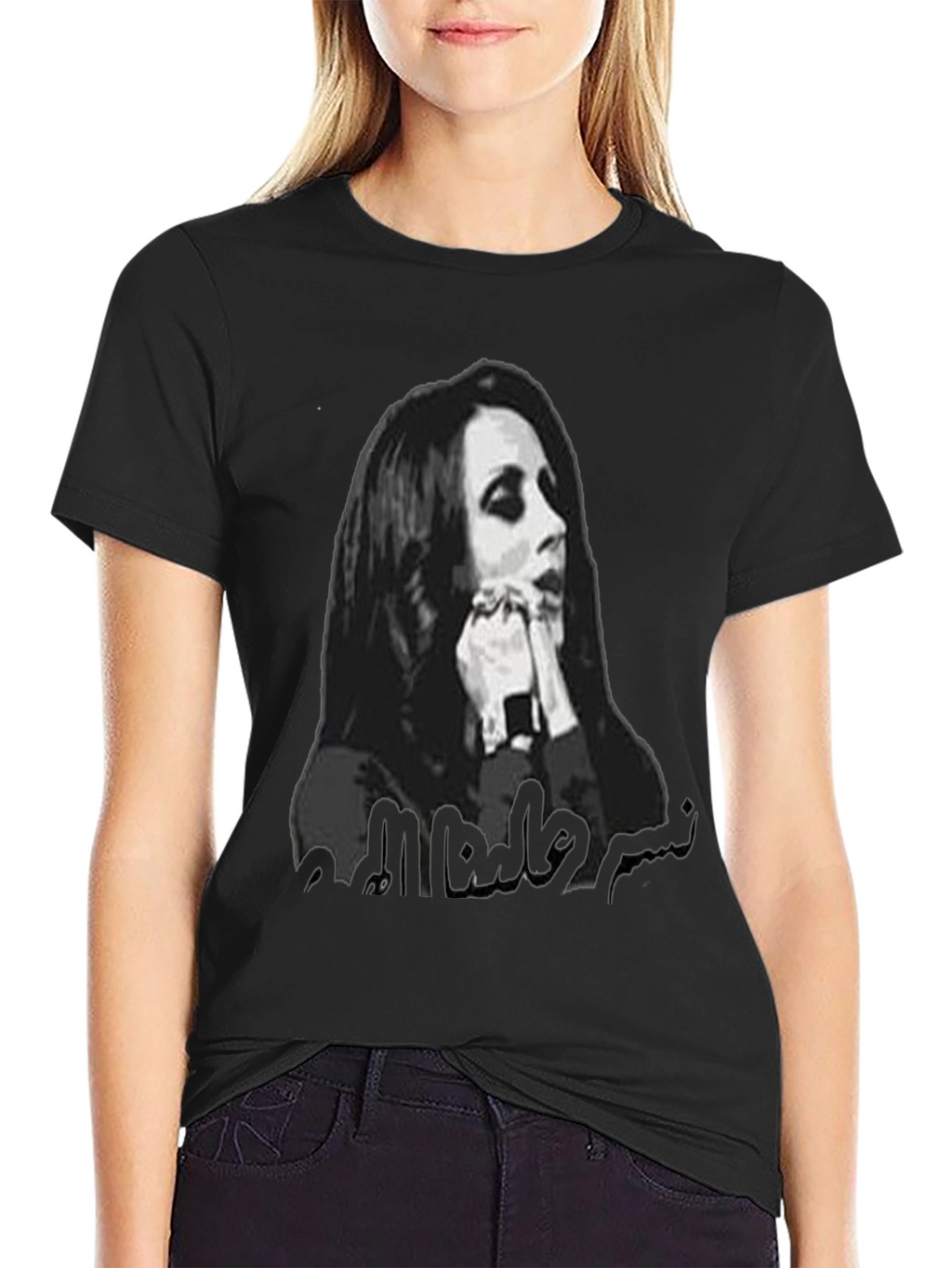 Unique Graphic T-Shirt - Womens Silhouette Design